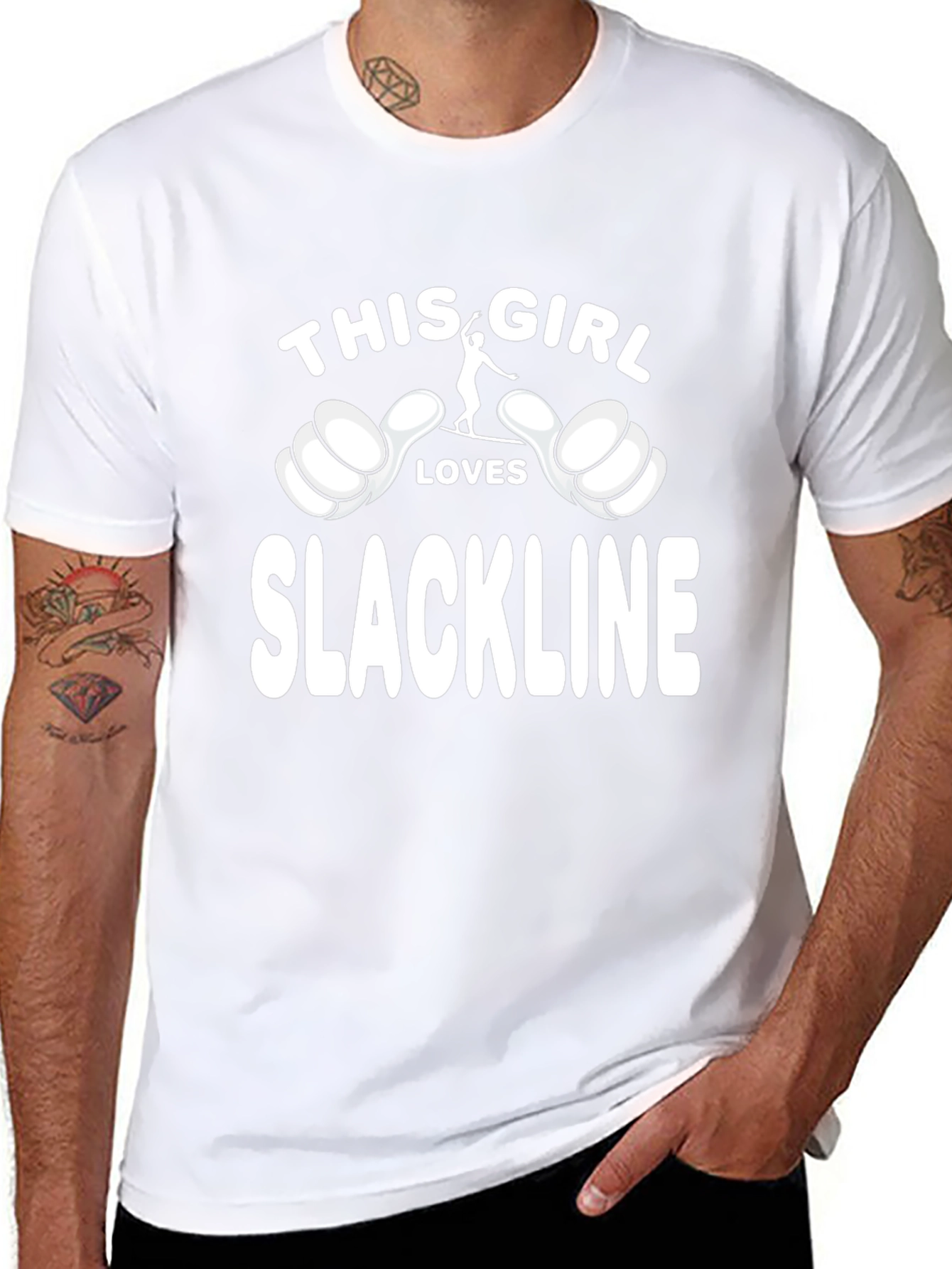 Slackline Lover T-Shirt - This Girl Loves Slackline