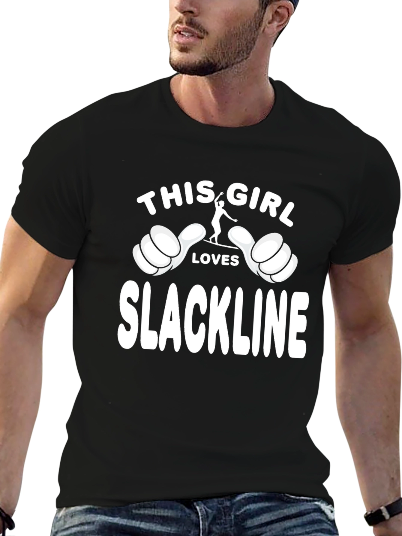 Slackline Lover T-Shirt - This Girl Loves Slackline