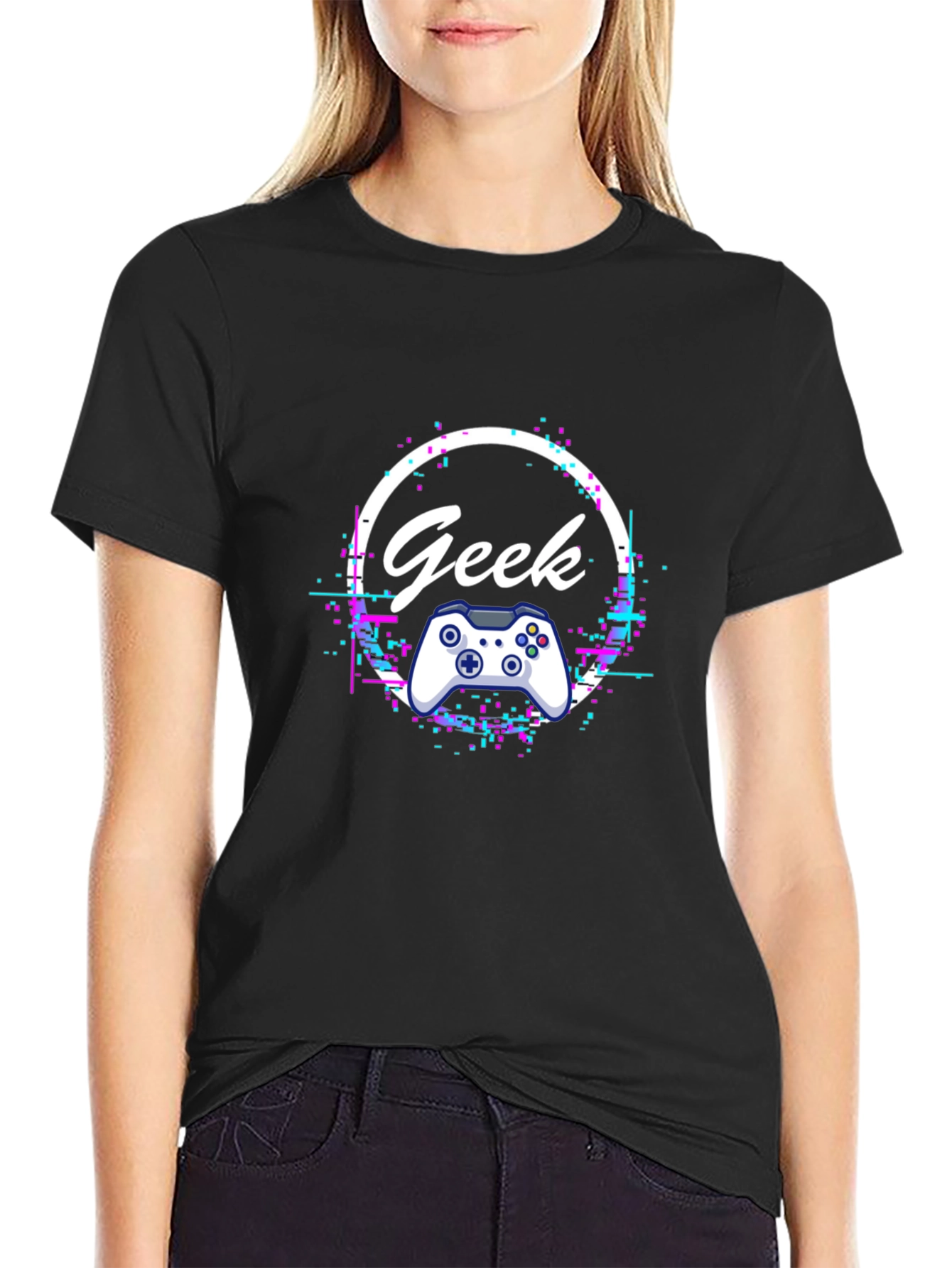 Geek Gamer T-Shirt - Black Graphic Tee