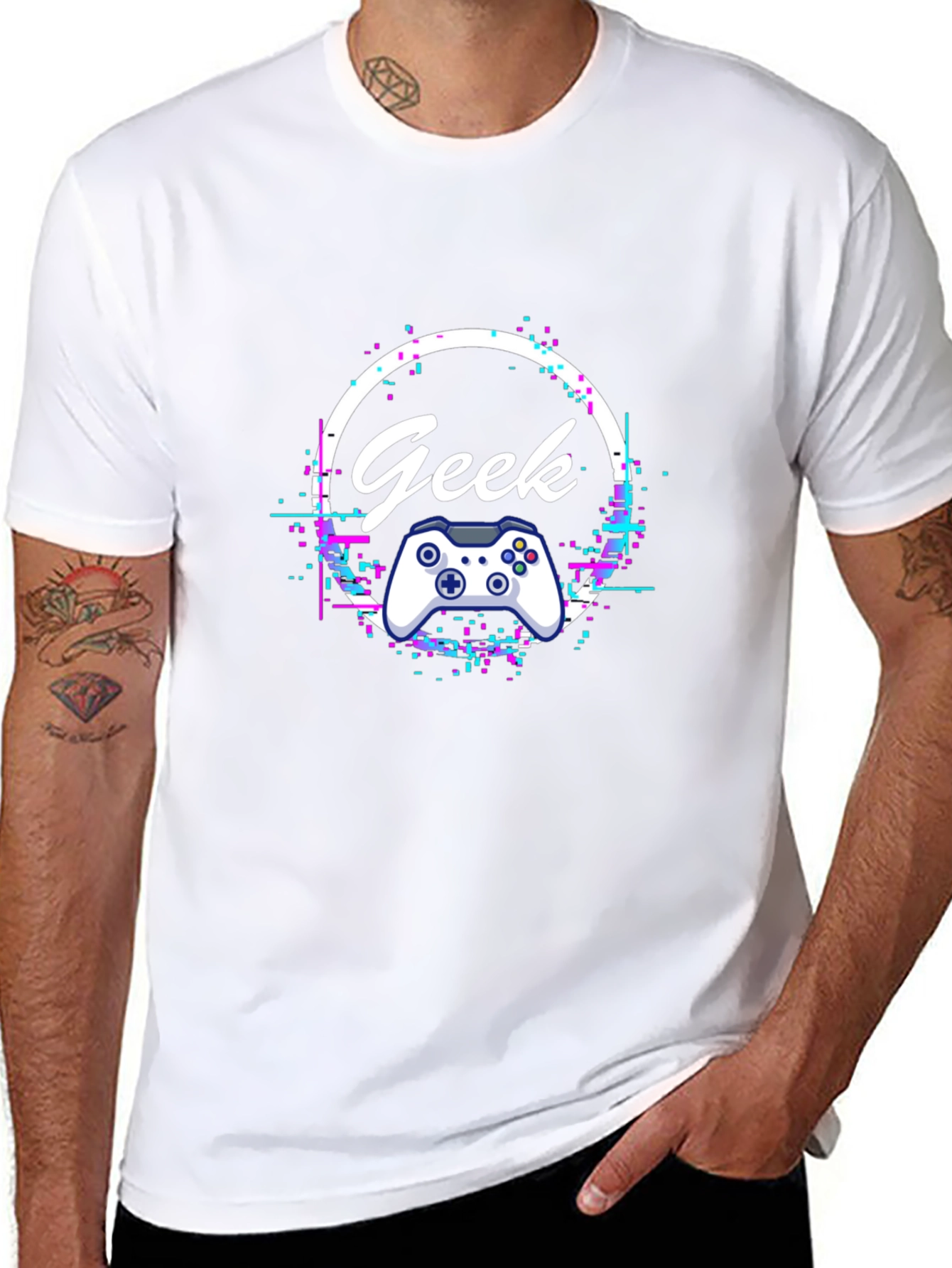 Geek Gamer T-Shirt - Black Graphic Tee