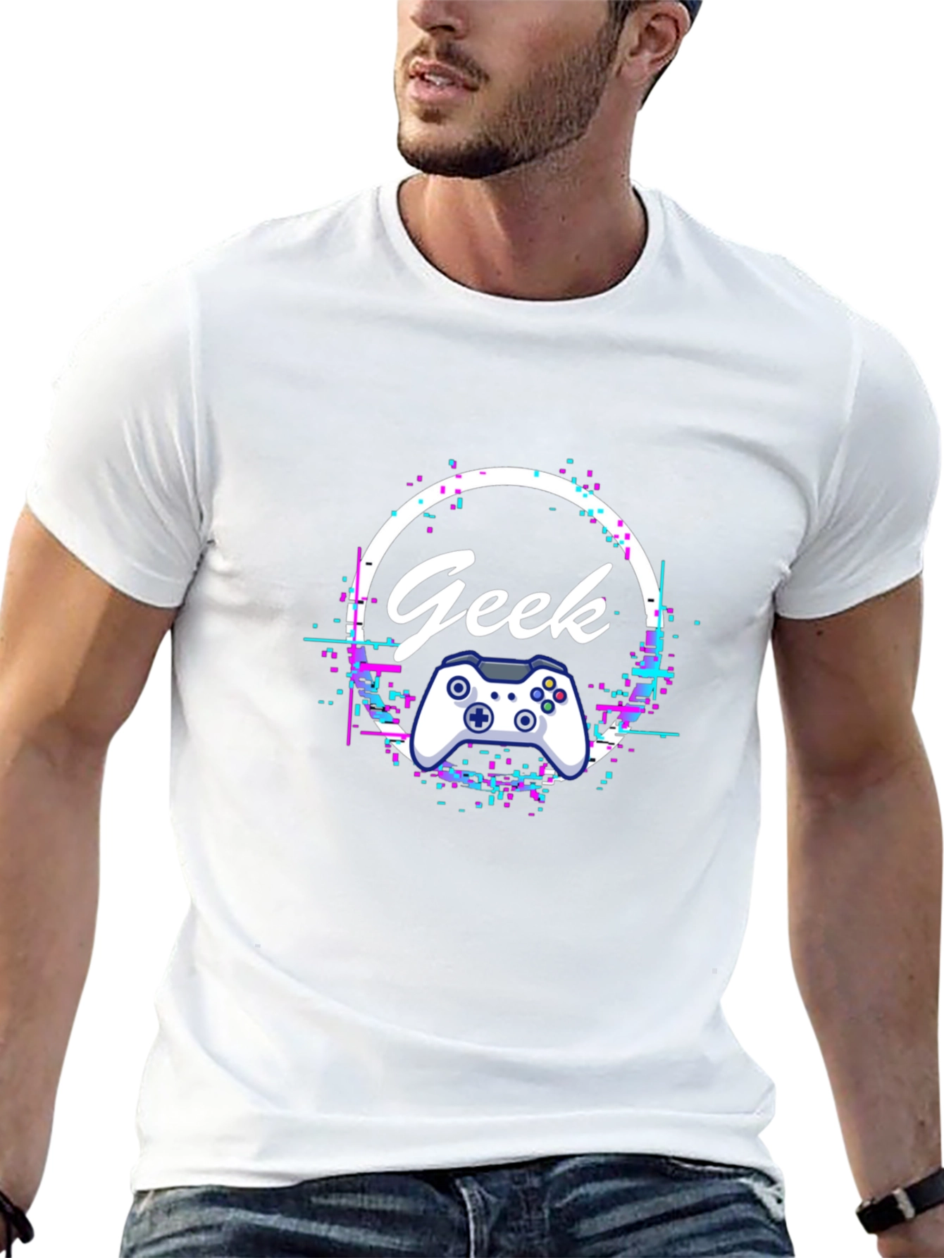 Geek Gamer T-Shirt - Black Graphic Tee