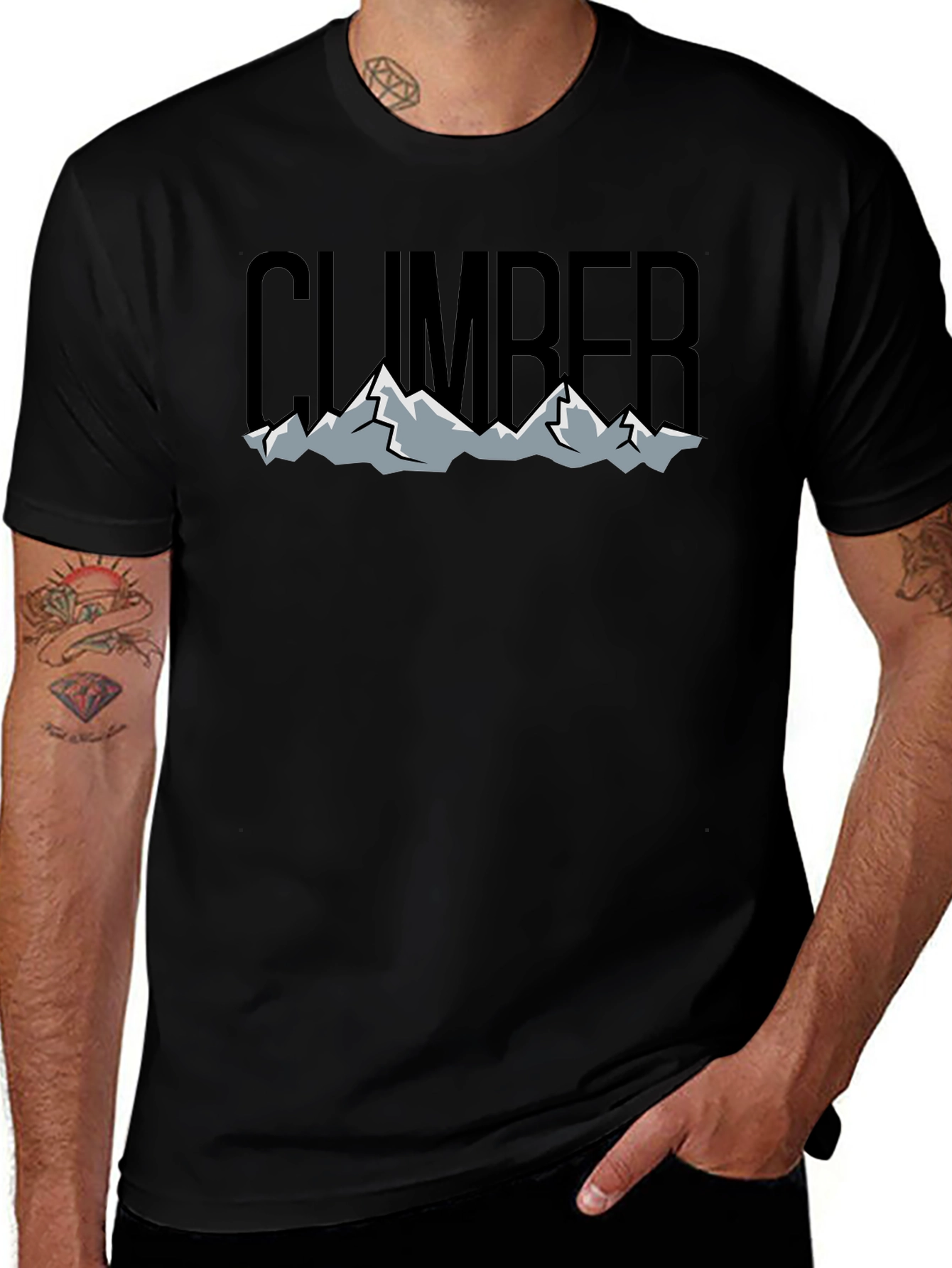 Climber Graphic T-Shirt - Mountain Design Tee