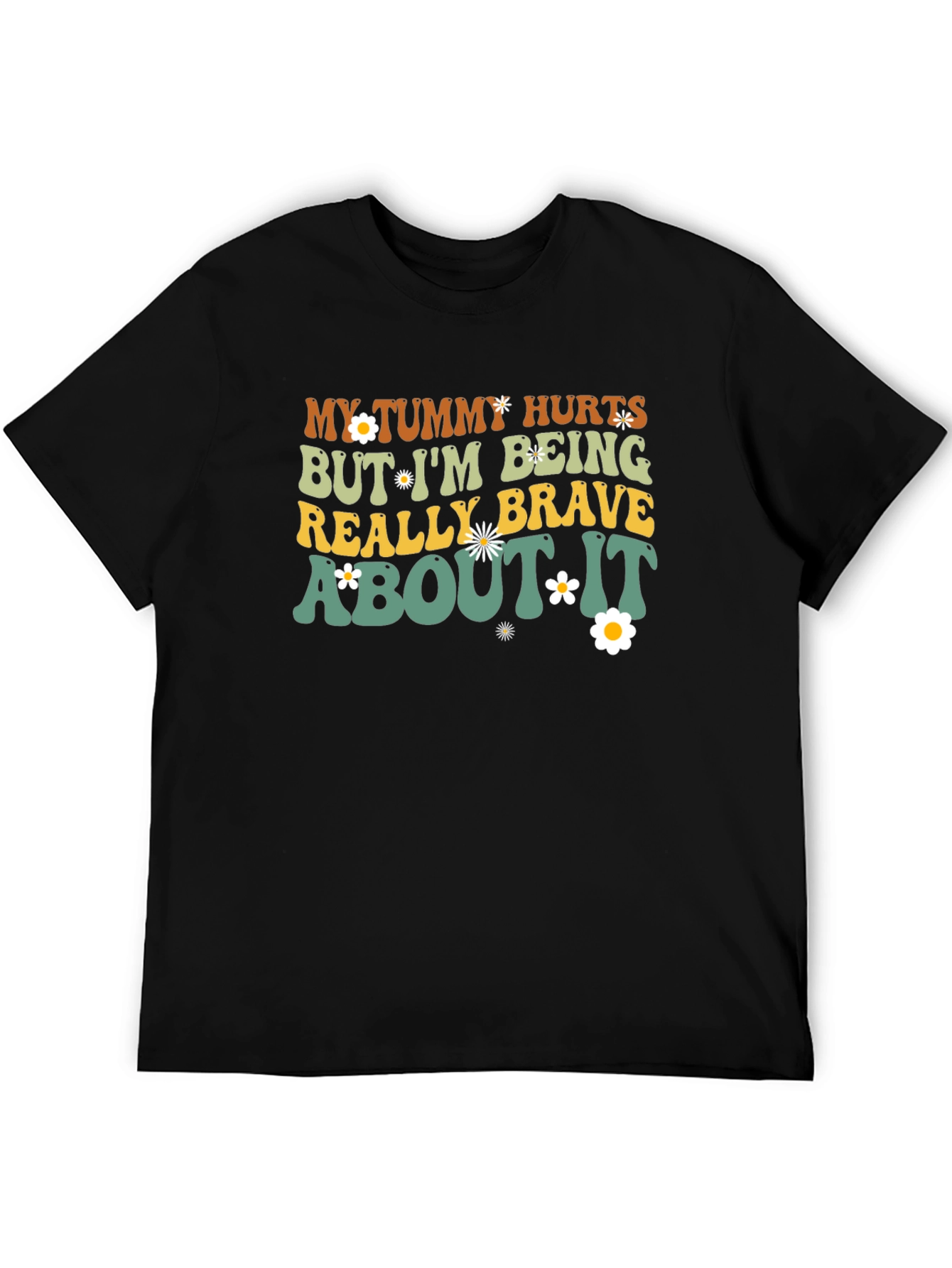 Tummy Hurts Funny Graphic T-Shirt