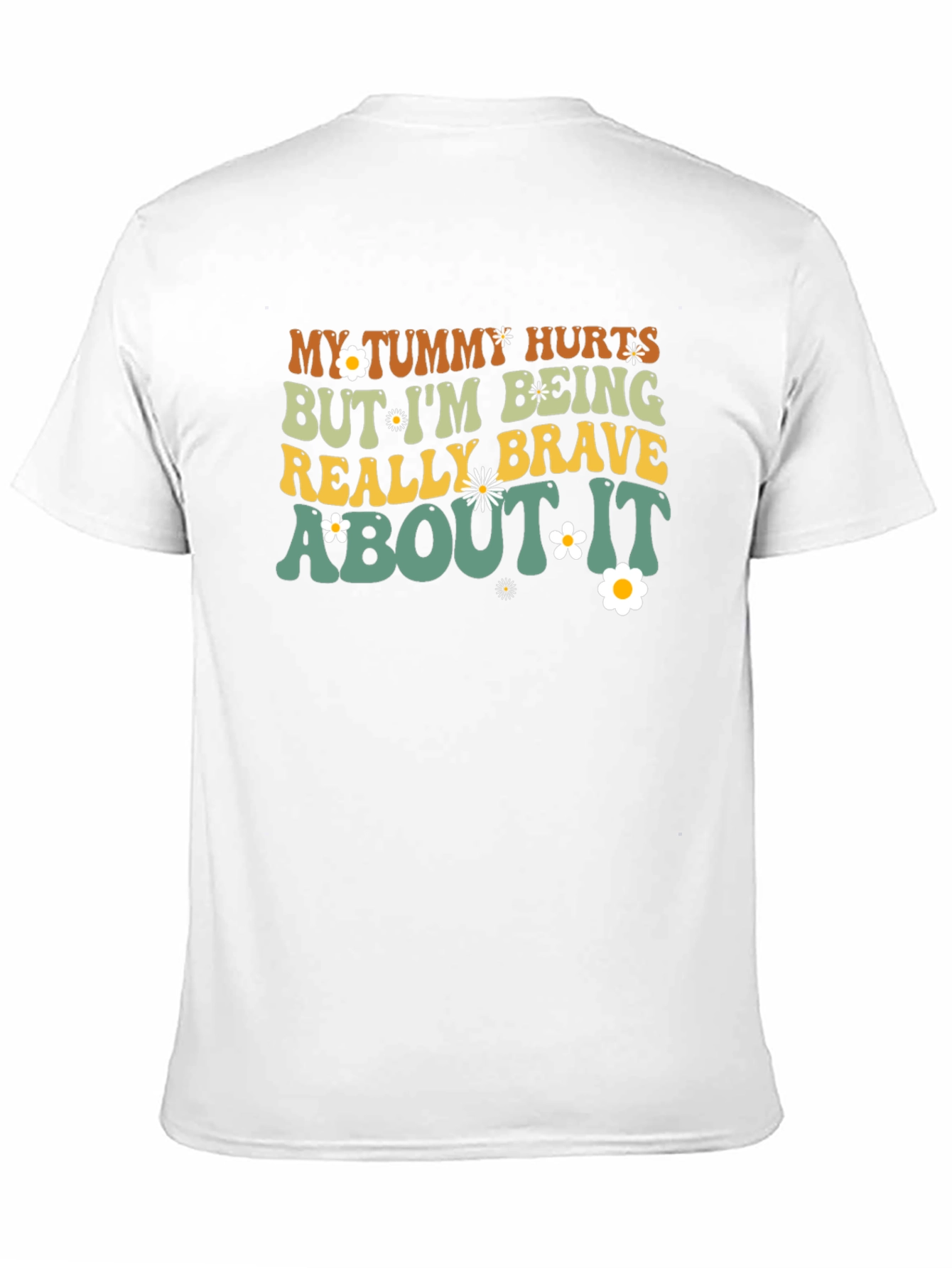 Tummy Hurts Funny Graphic T-Shirt