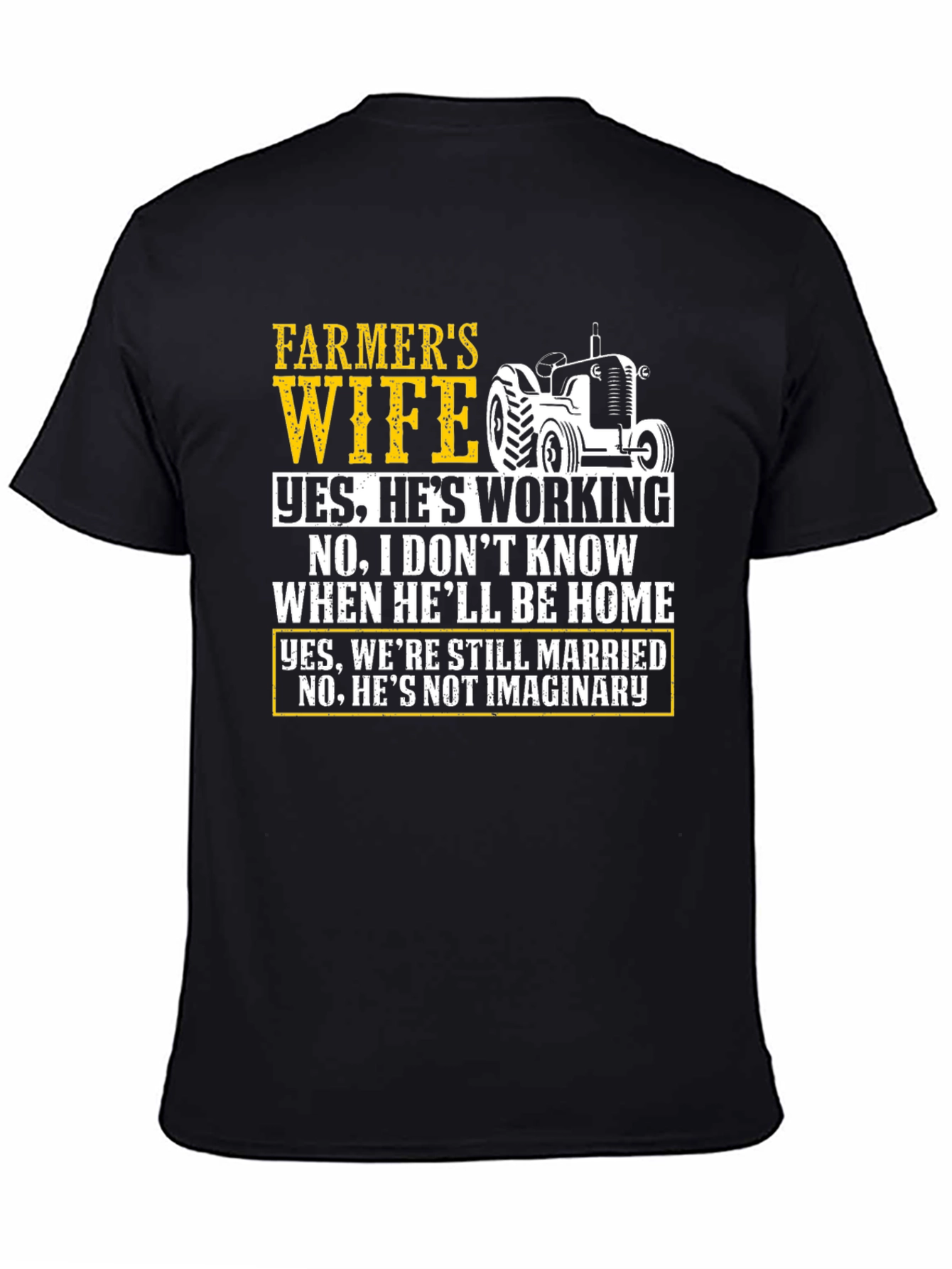 Farmers Wife Novelty Graphic T-Shirt
