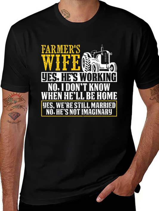 Farmers Wife Novelty Graphic T-Shirt
