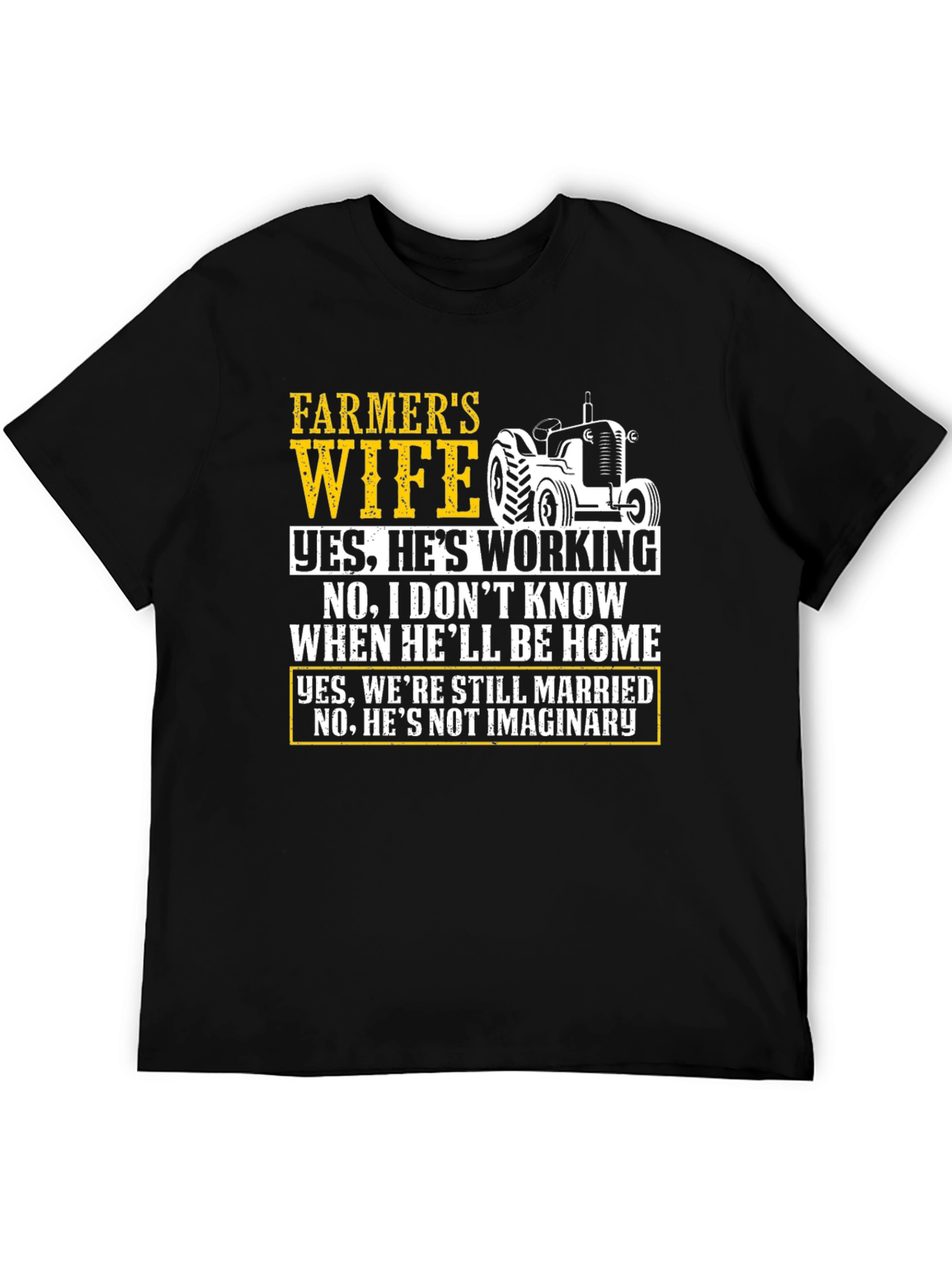 Farmers Wife Novelty Graphic T-Shirt