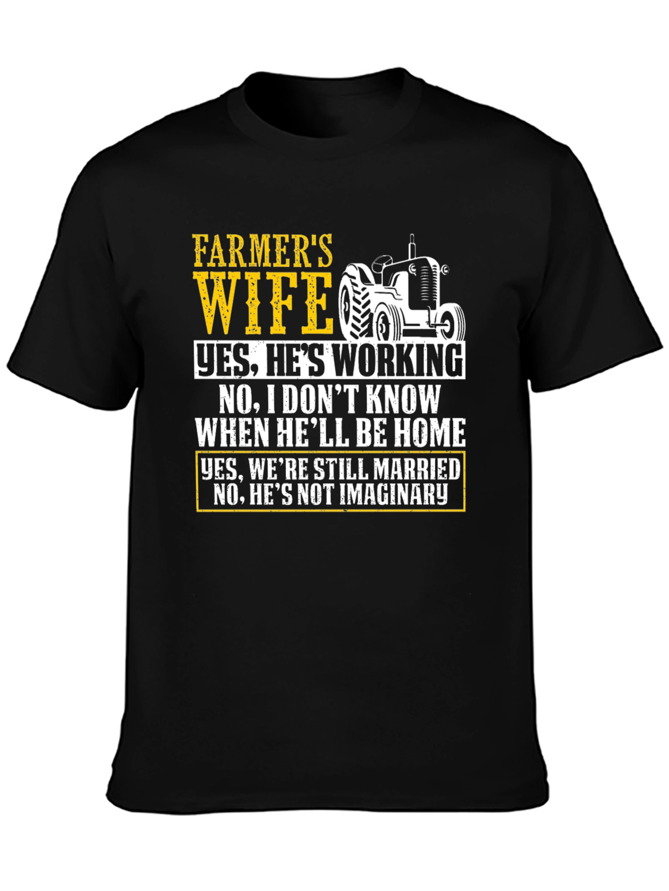 Farmers Wife Novelty Graphic T-Shirt