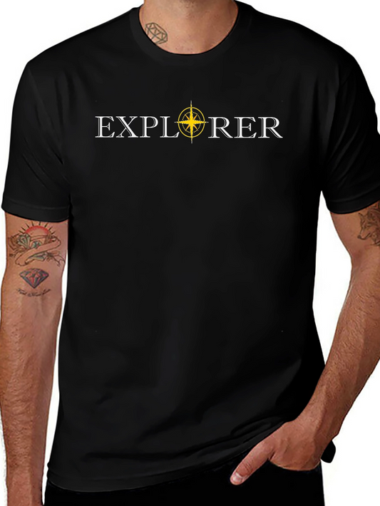 Explorer Compass Graphic Tee - Adventure Awaits!