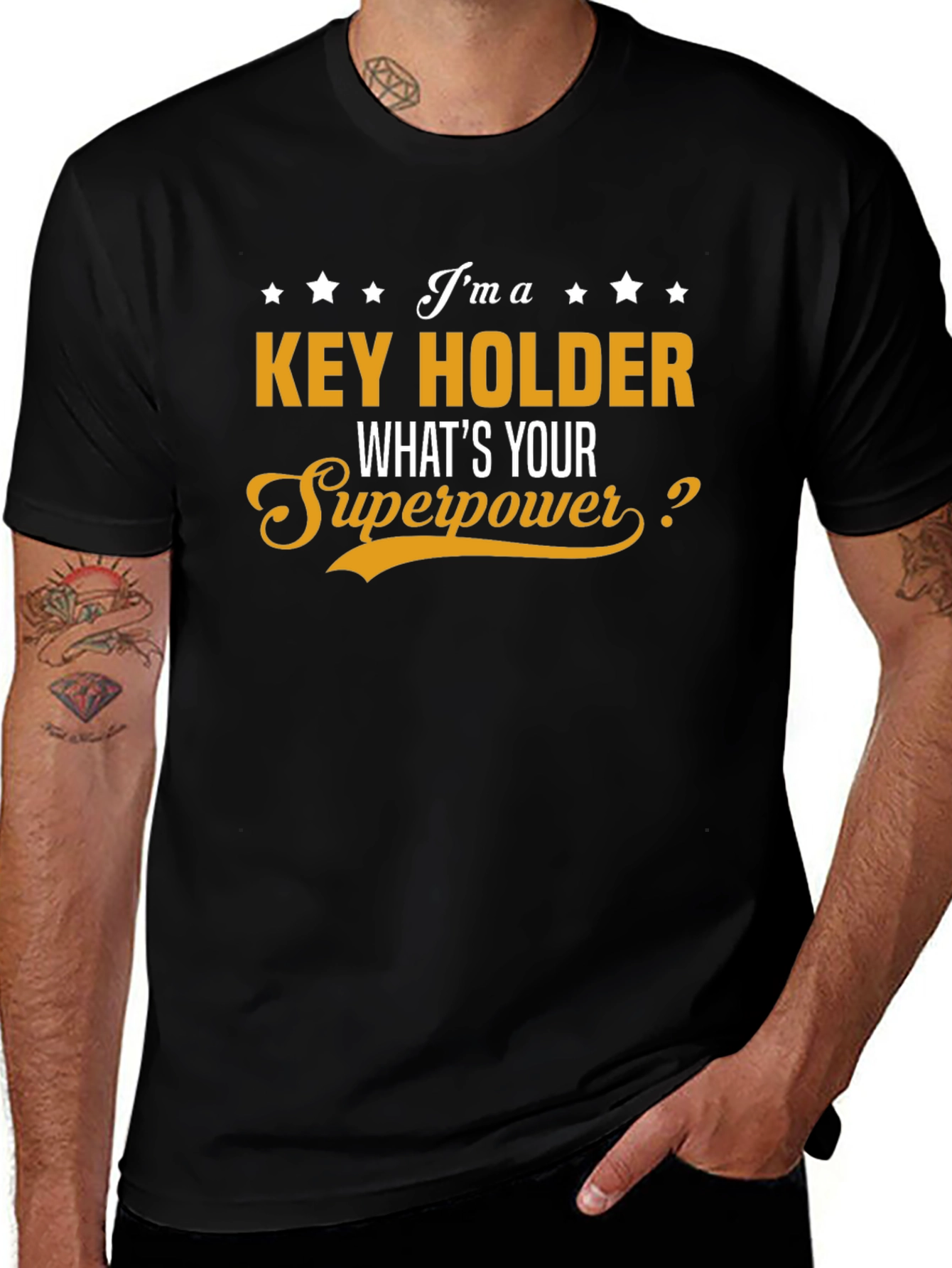 Key Holder Superpower Graphic T-Shirt