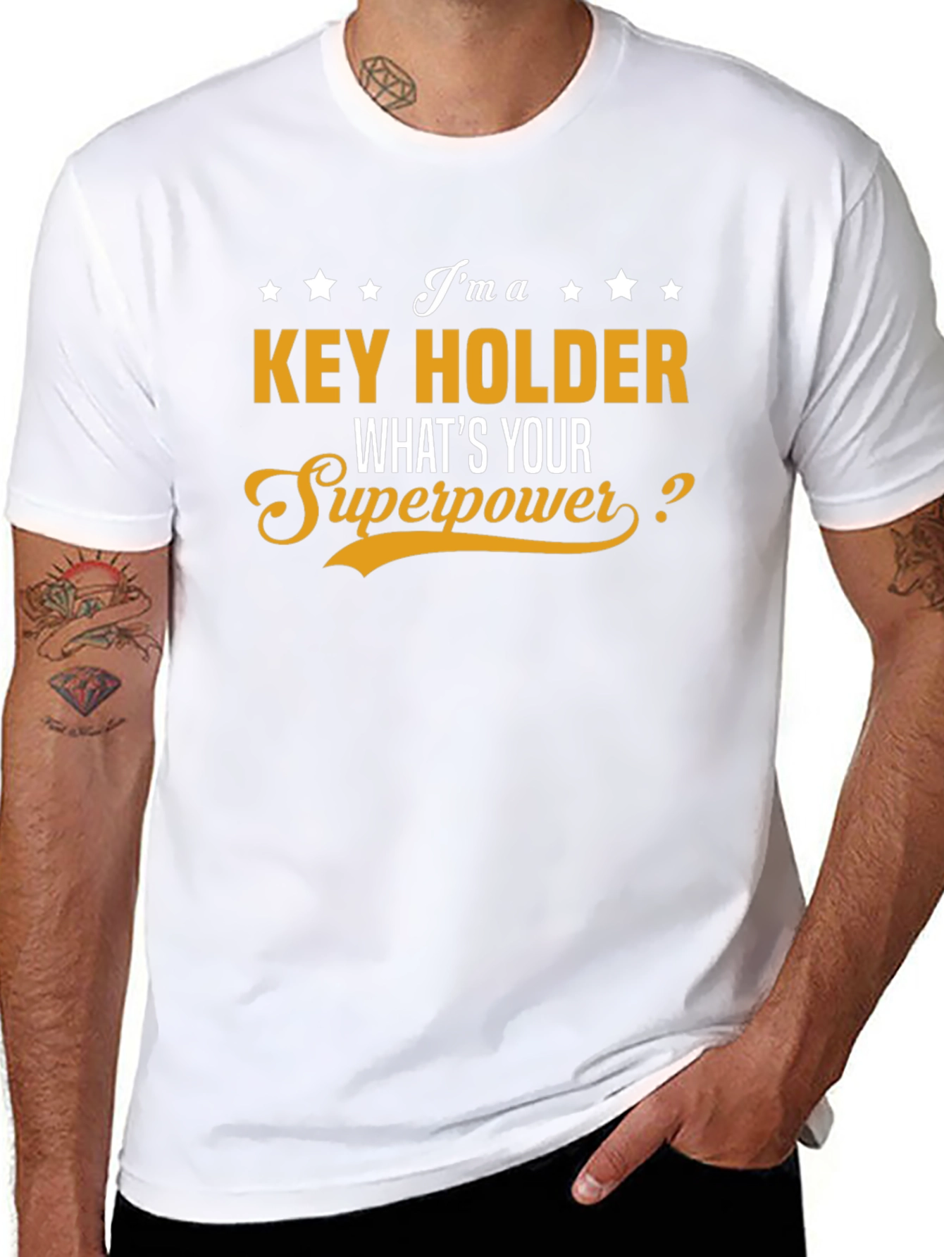 Key Holder Superpower Graphic T-Shirt