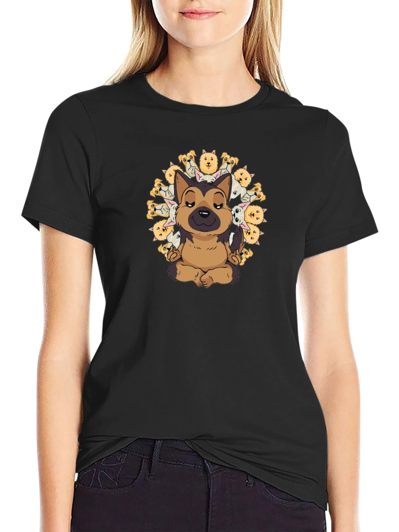 Yoga Dog Graphic Tee - Zen Mode Activated!