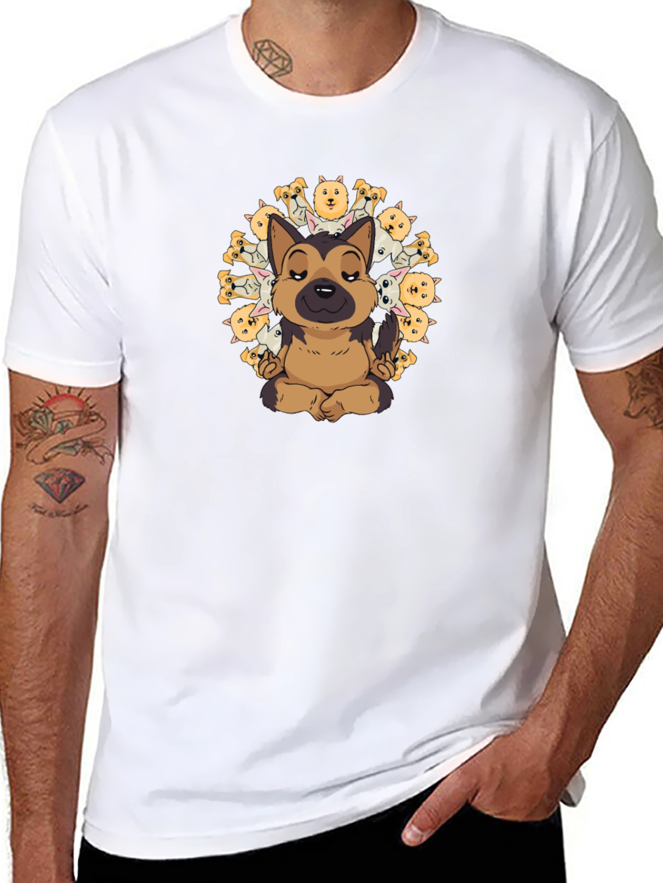 Yoga Dog Graphic Tee - Zen Mode Activated!