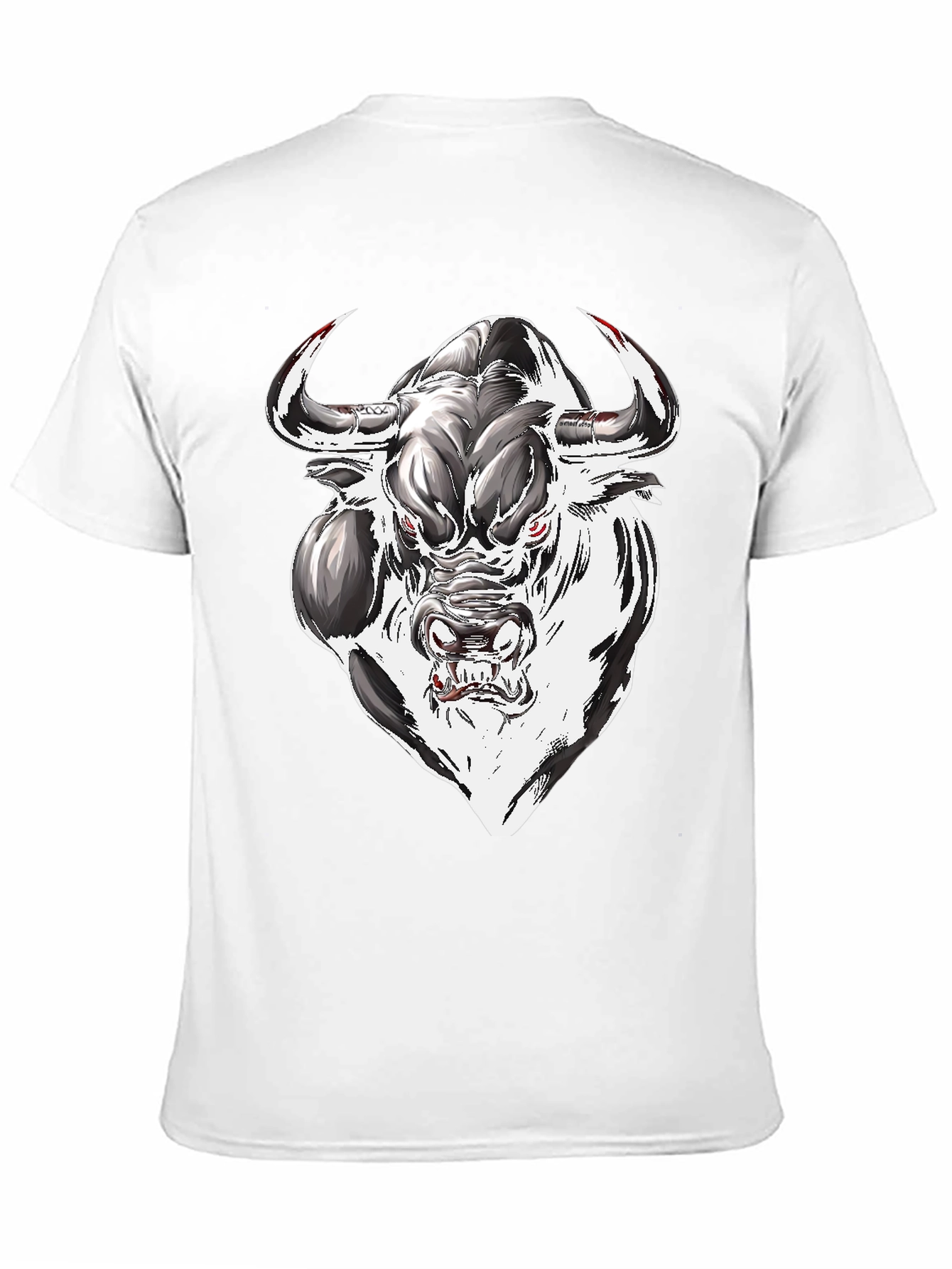 Mens Graphic Tee - Bull Design