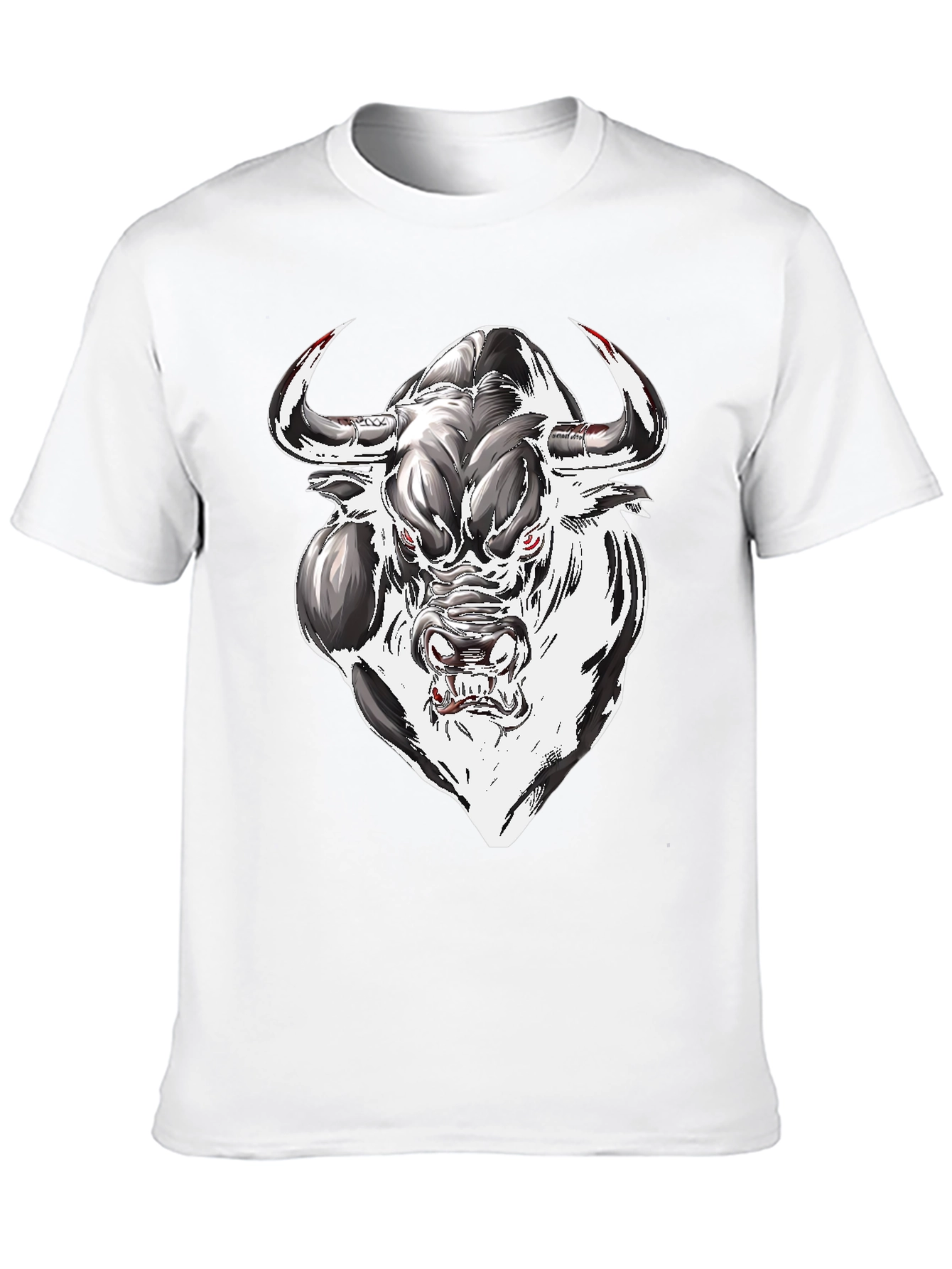 Mens Graphic Tee - Bull Design