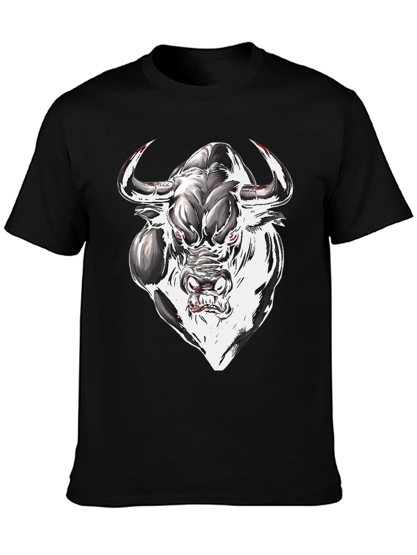 Mens Graphic Tee - Bull Design