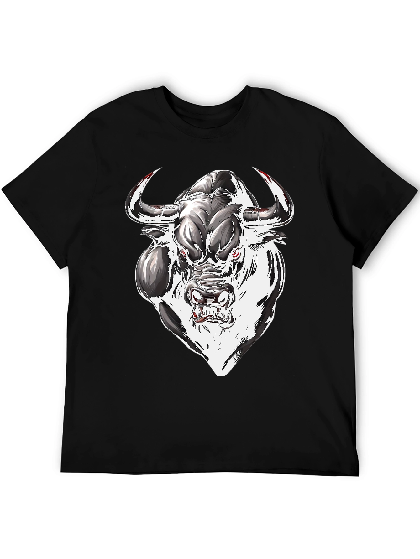 Mens Graphic Tee - Bull Design