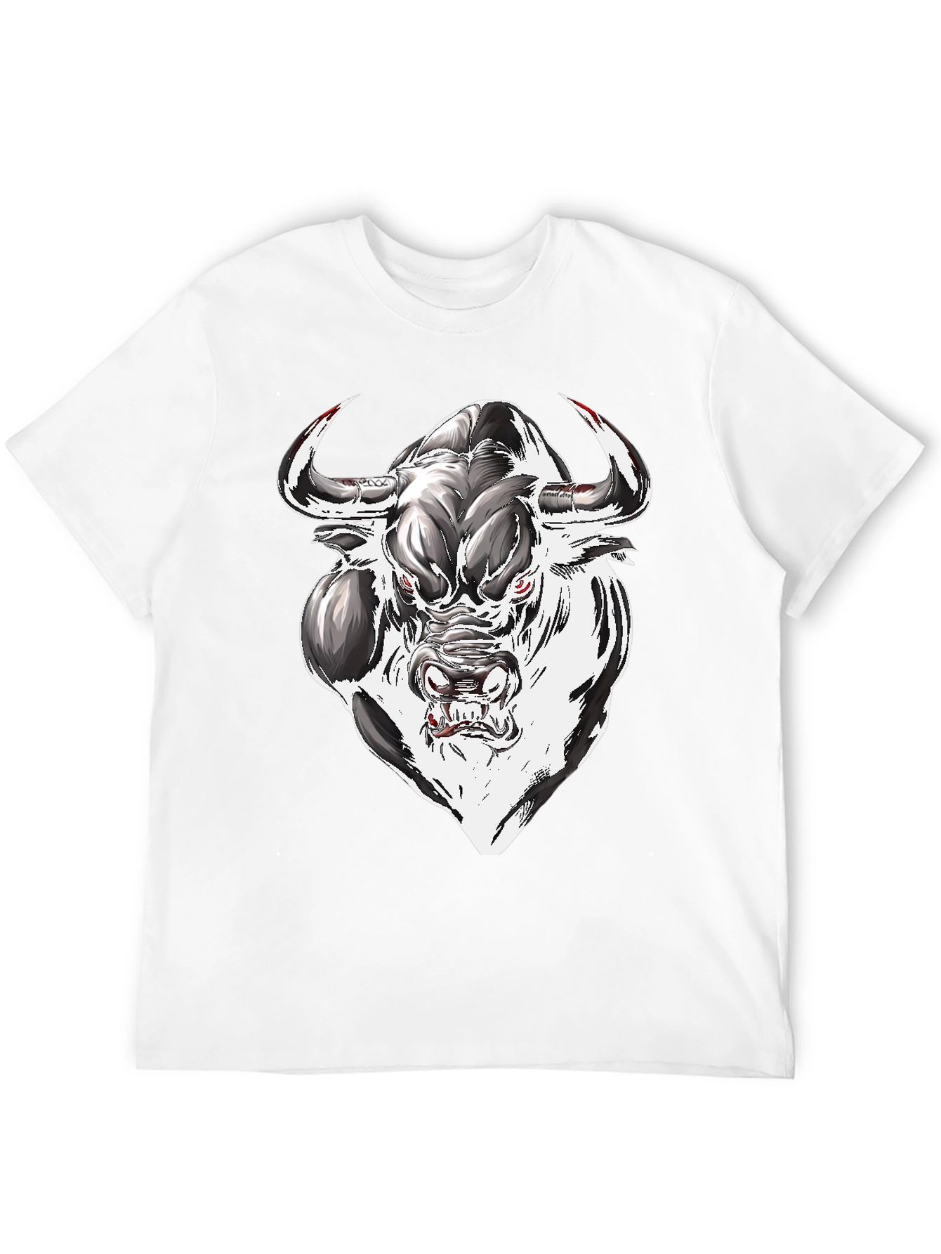 Mens Graphic Tee - Bull Design