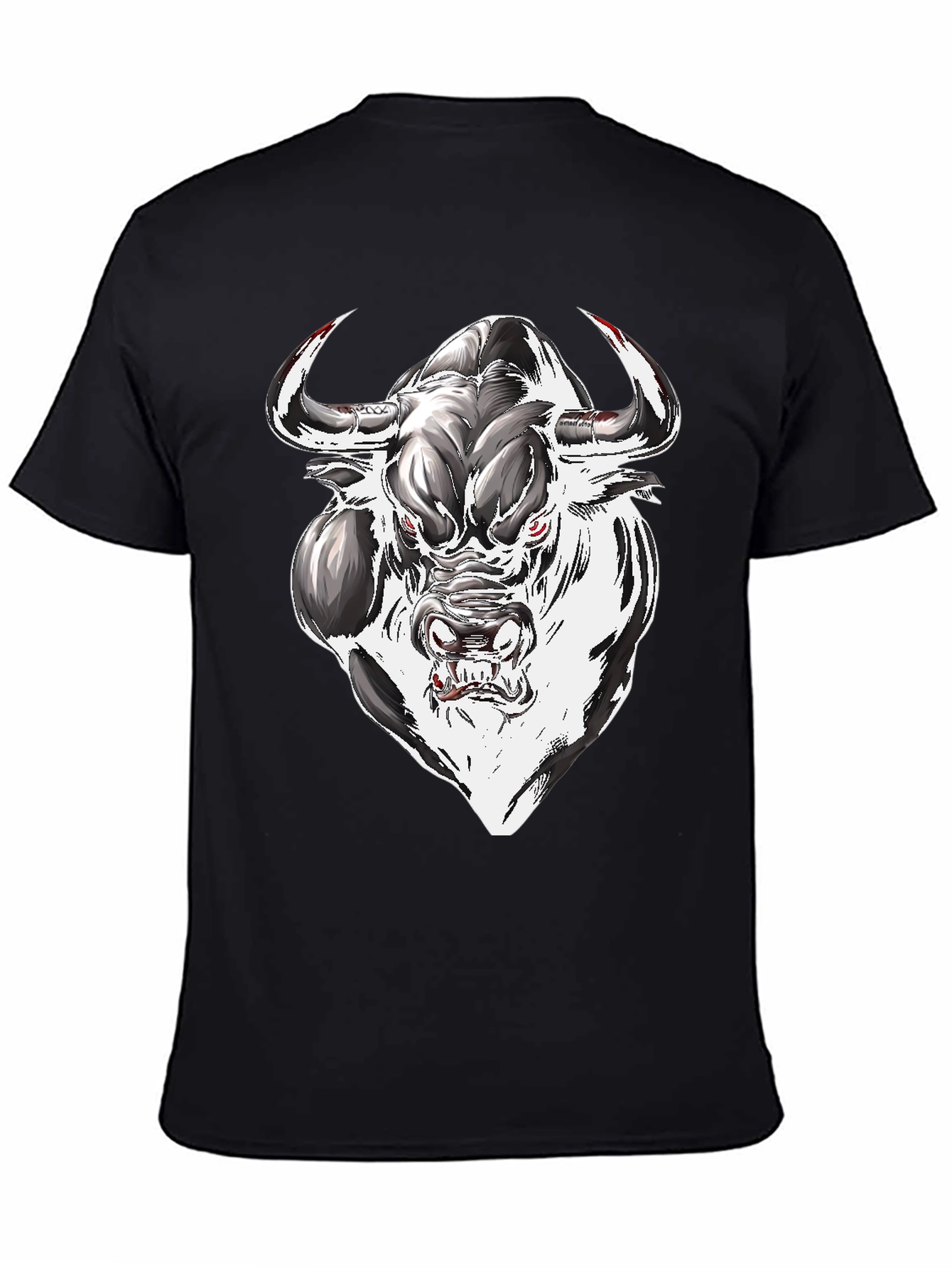 Mens Graphic Tee - Bull Design