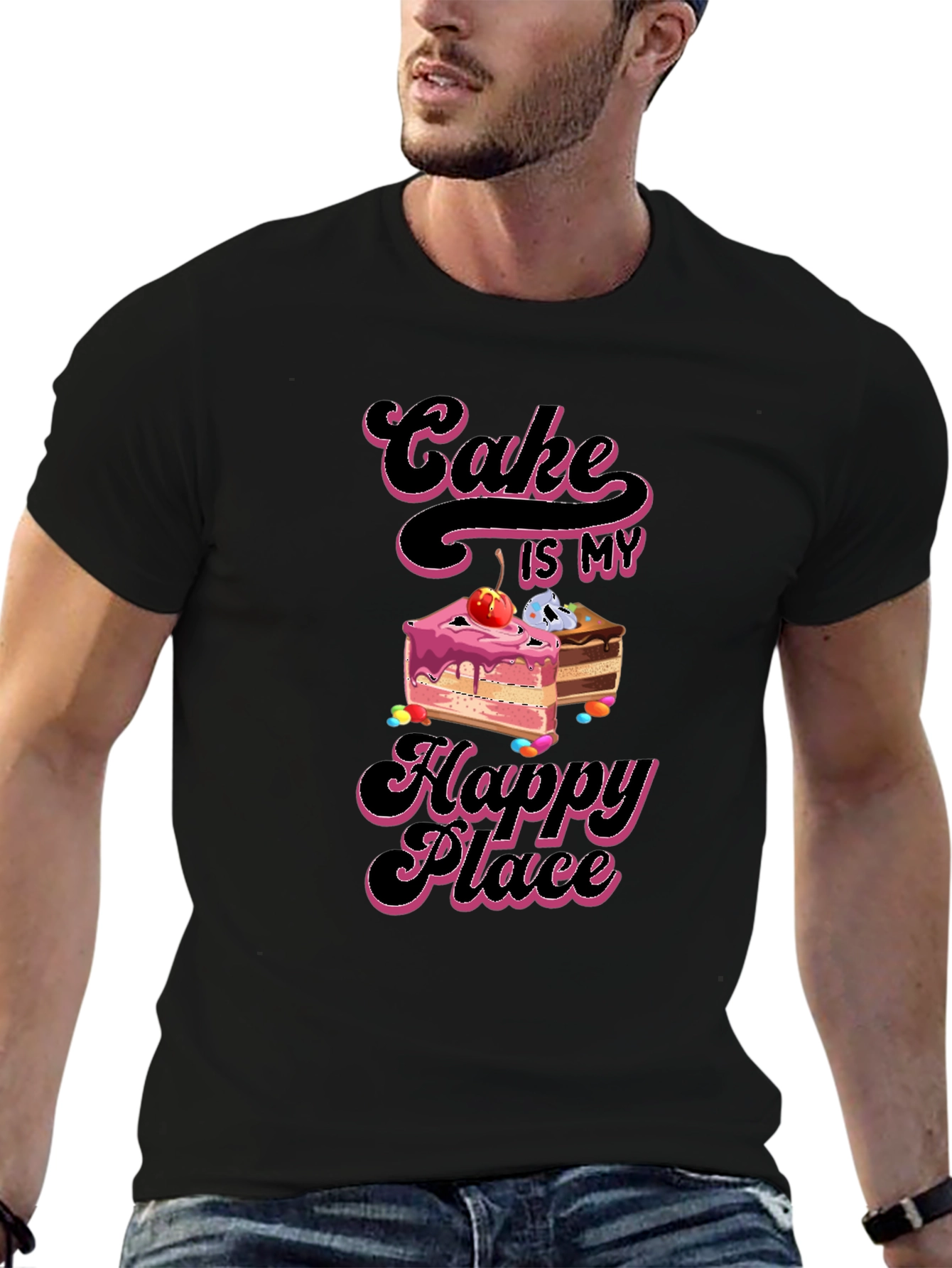 Cake is My Happy Place T-Shirt Sweet Treat Apparel
