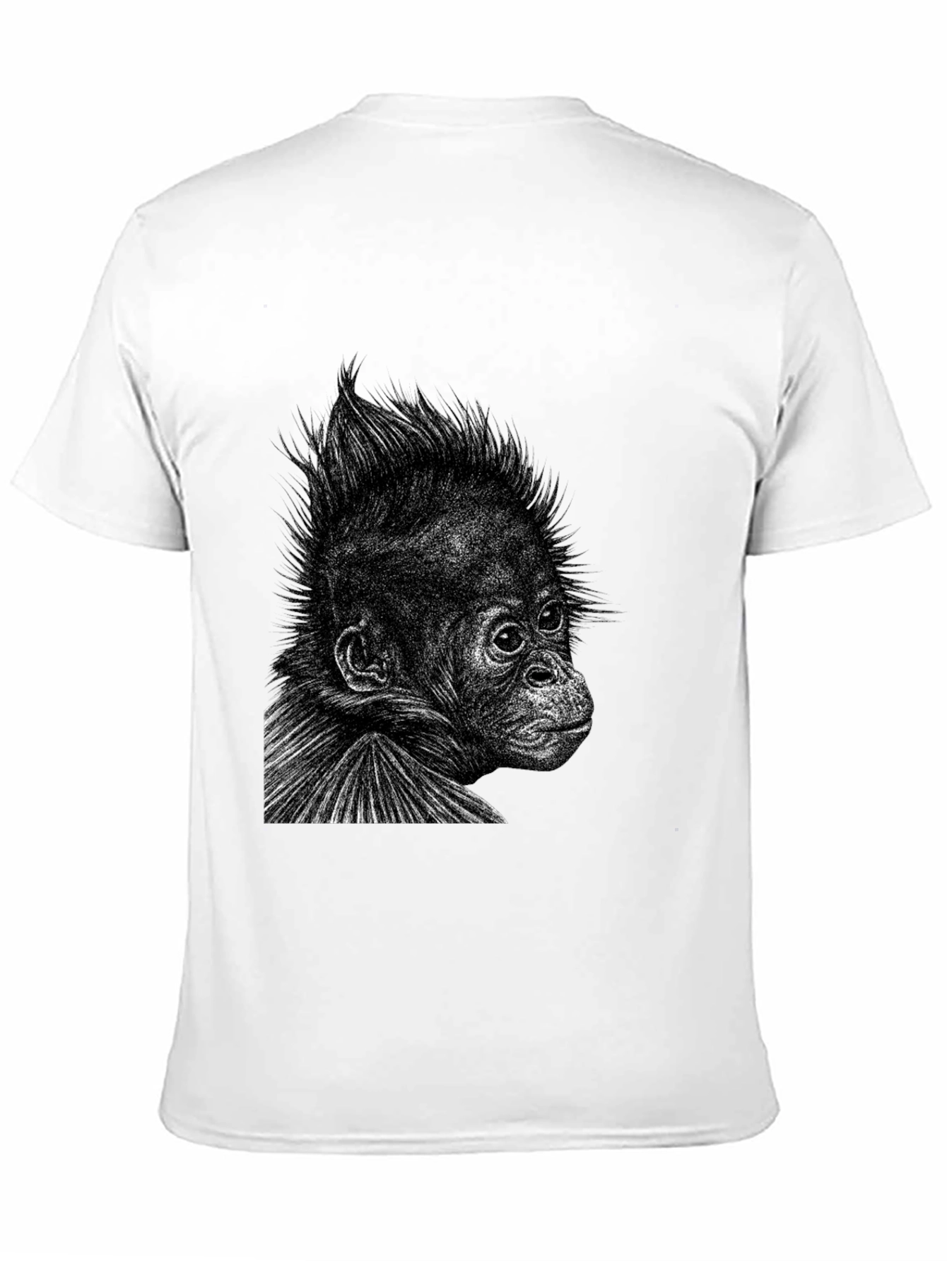 Orangutan Graphic Tee - Cool Black T-Shirt