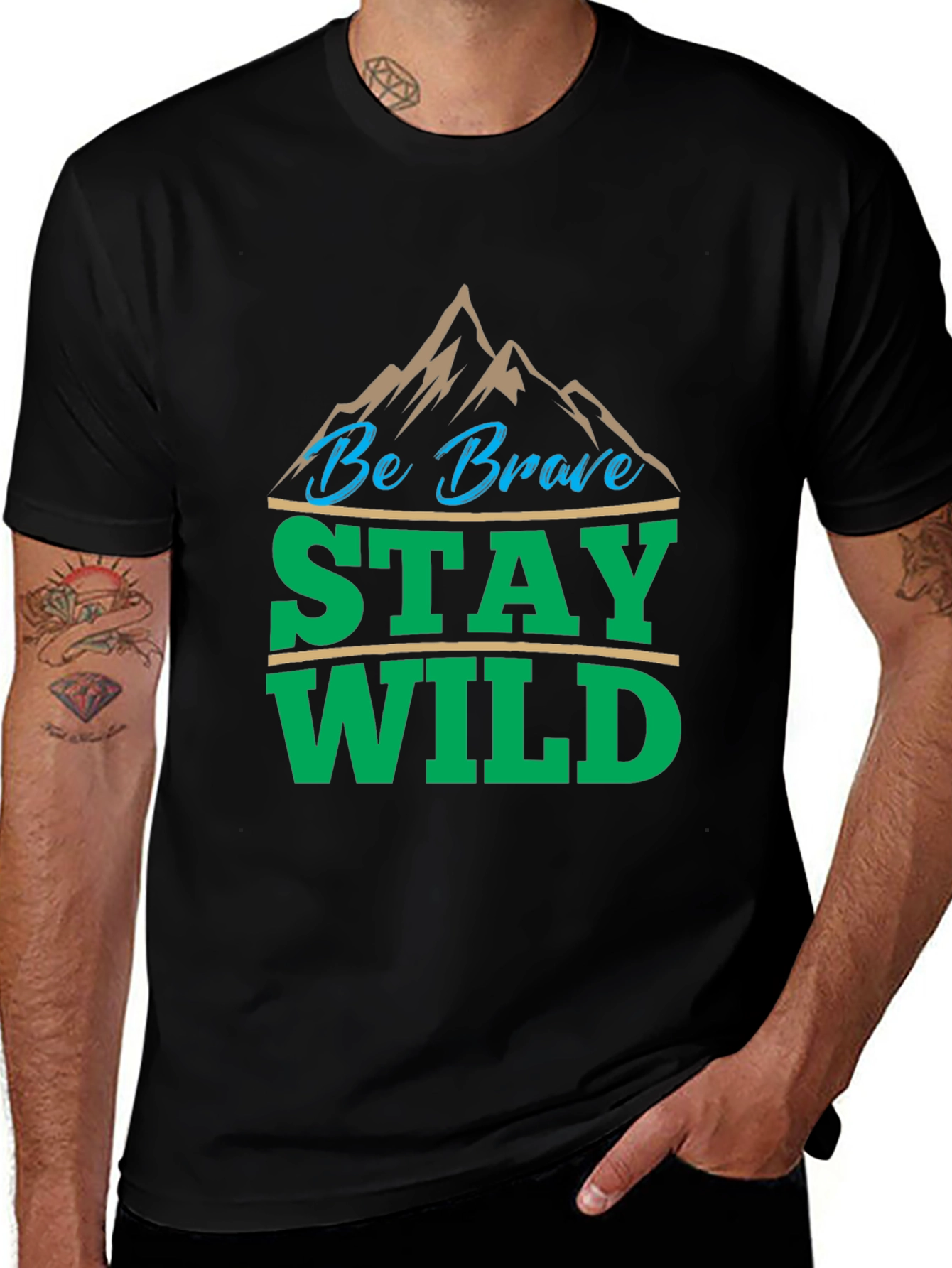 Be Brave Stay Wild Graphic Tee