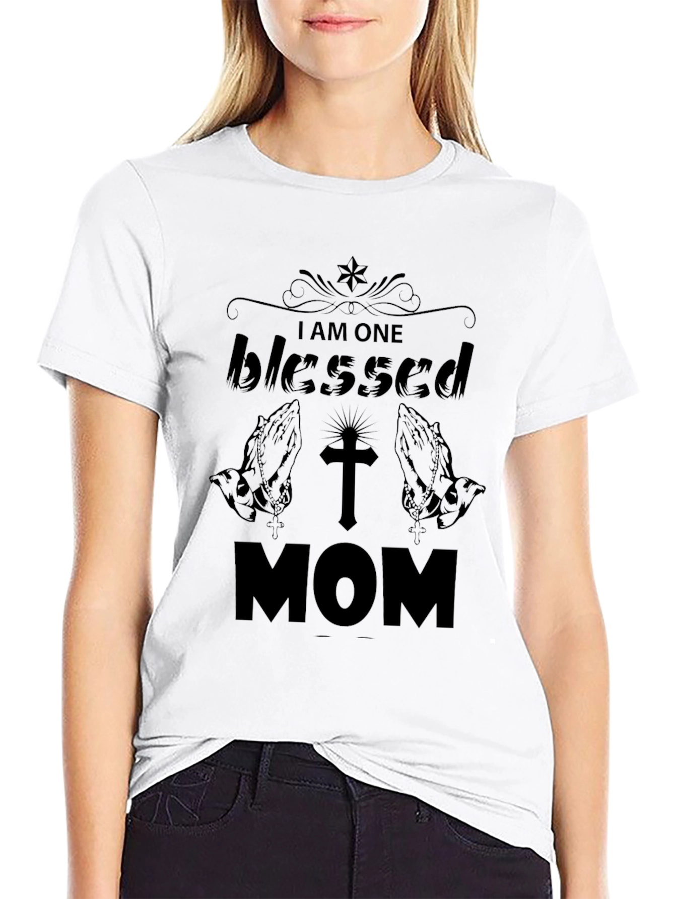 Blessed Mom T-Shirt - Christian Apparel