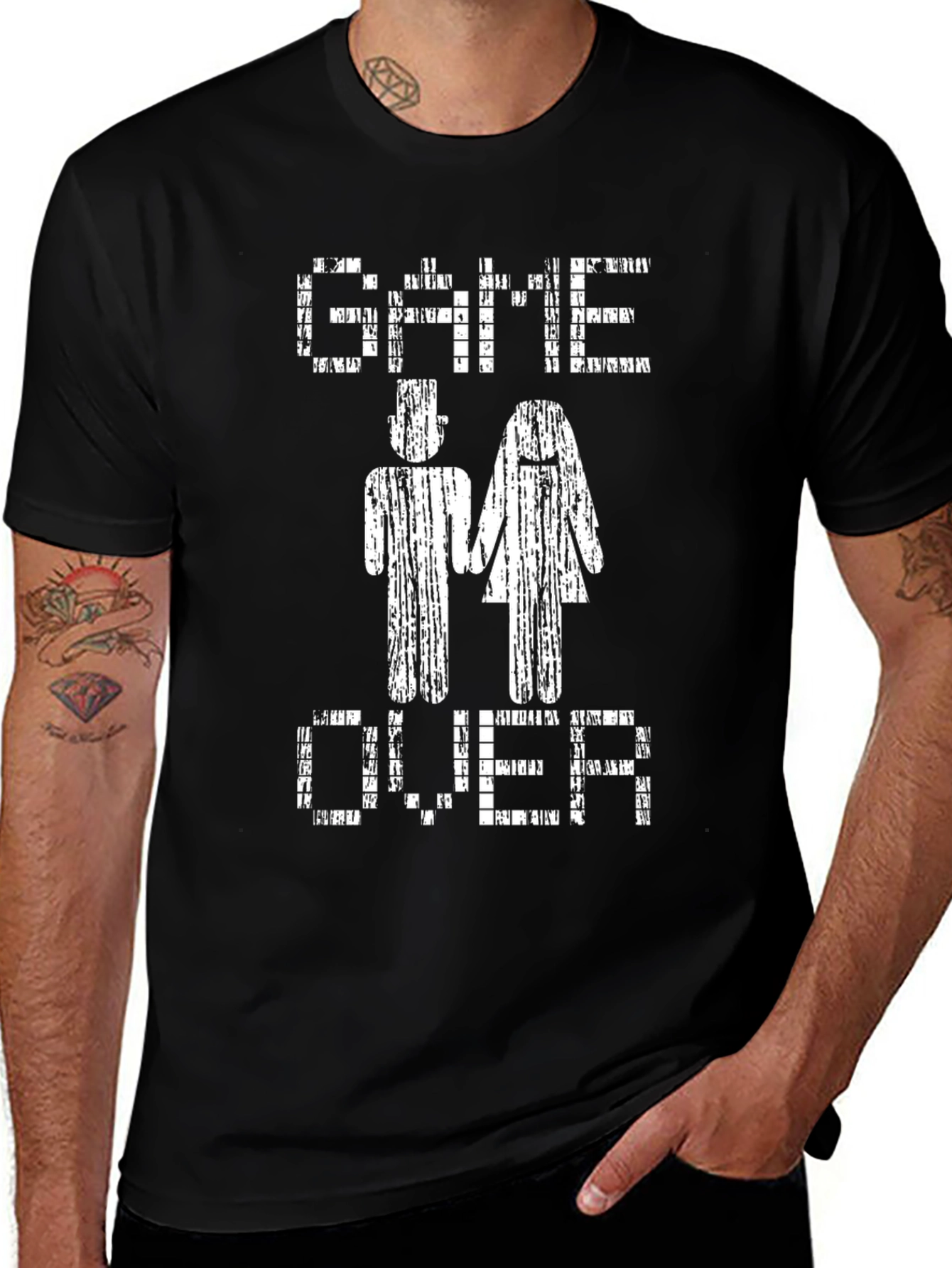 Game Over Wedding Graphic Tee