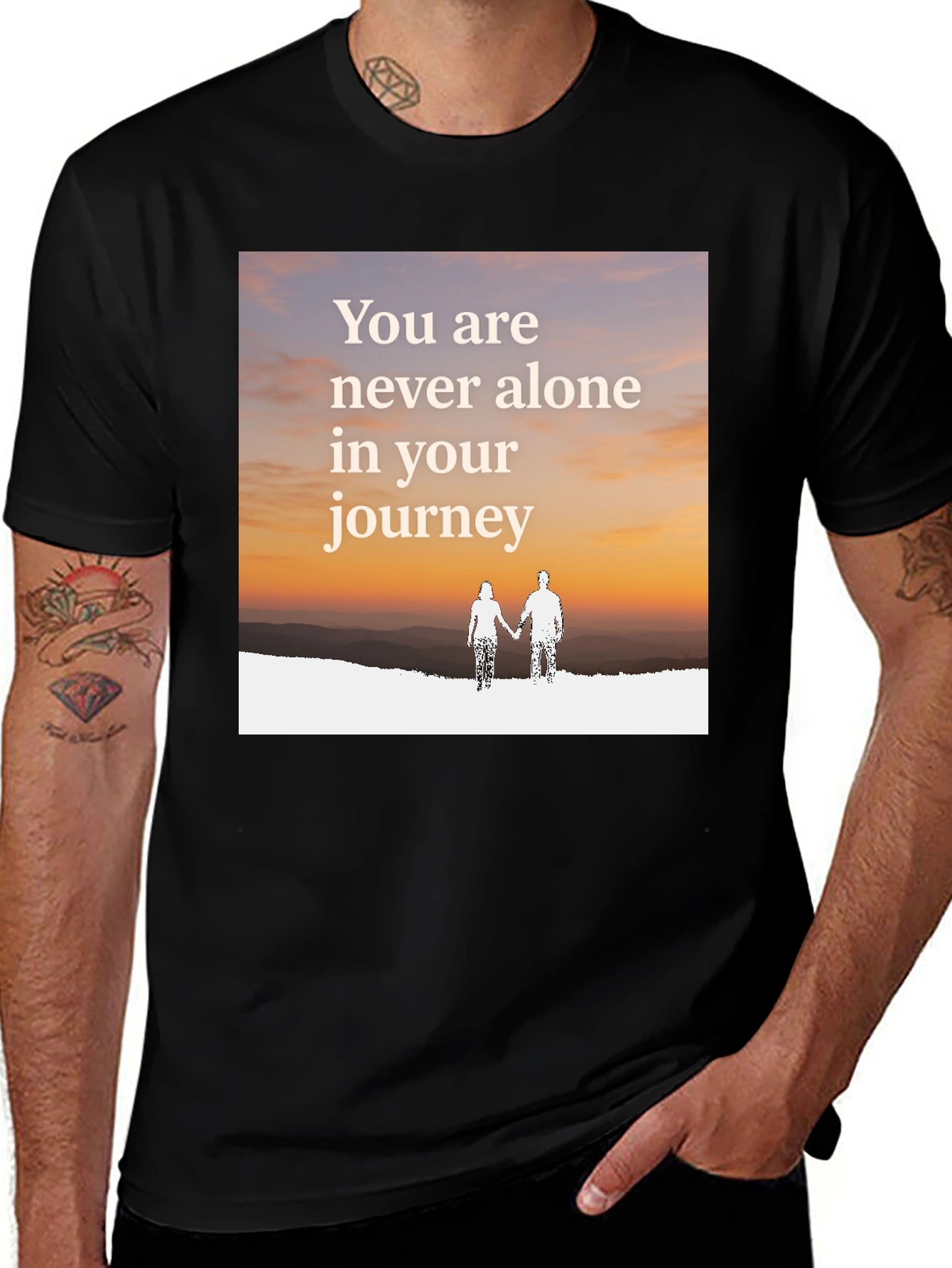 Inspirational Journey Black T-Shirt