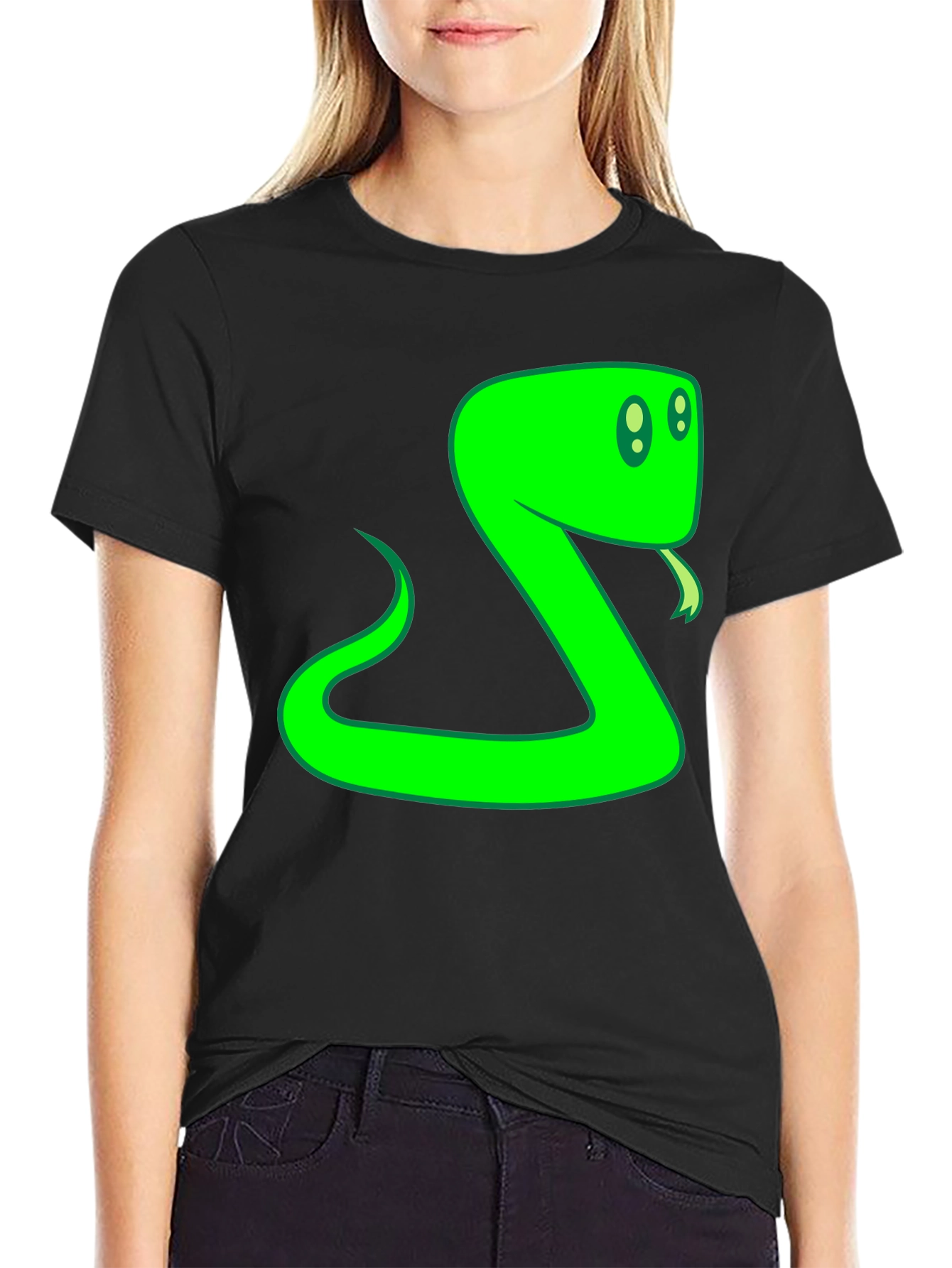 Green Snake Graphic T-Shirt