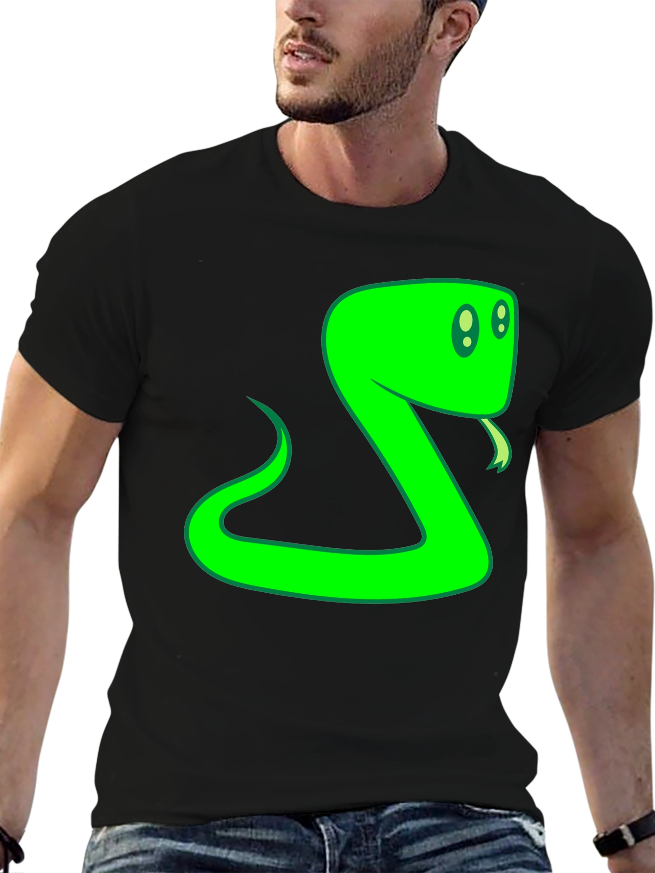 Green Snake Graphic T-Shirt