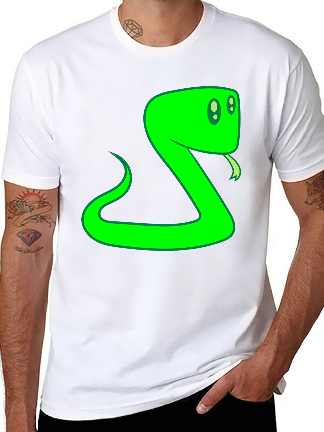 Green Snake Graphic T-Shirt