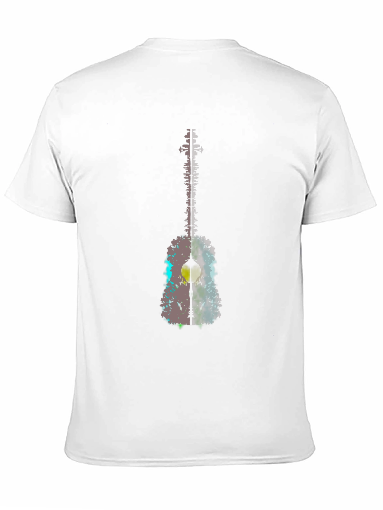 Guitar Art Graphic Tee - Black