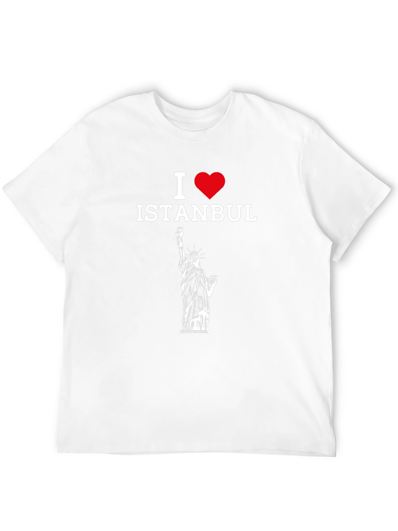 I Love Istanbul T-Shirt - Statue of Liberty Design
