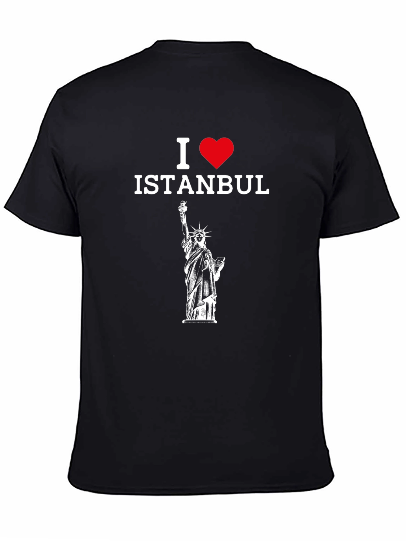 I Love Istanbul T-Shirt - Statue of Liberty Design