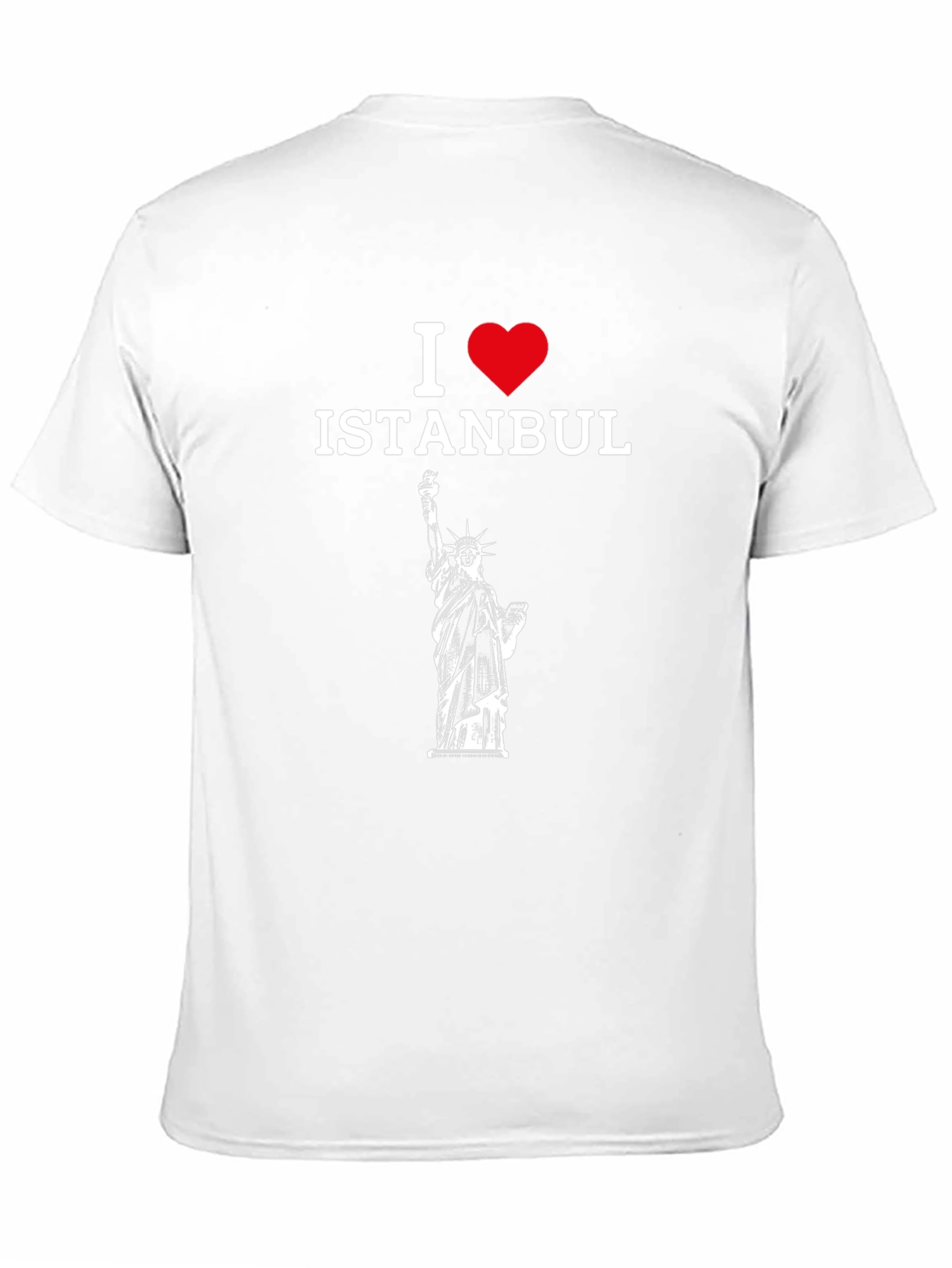 I Love Istanbul T-Shirt - Statue of Liberty Design
