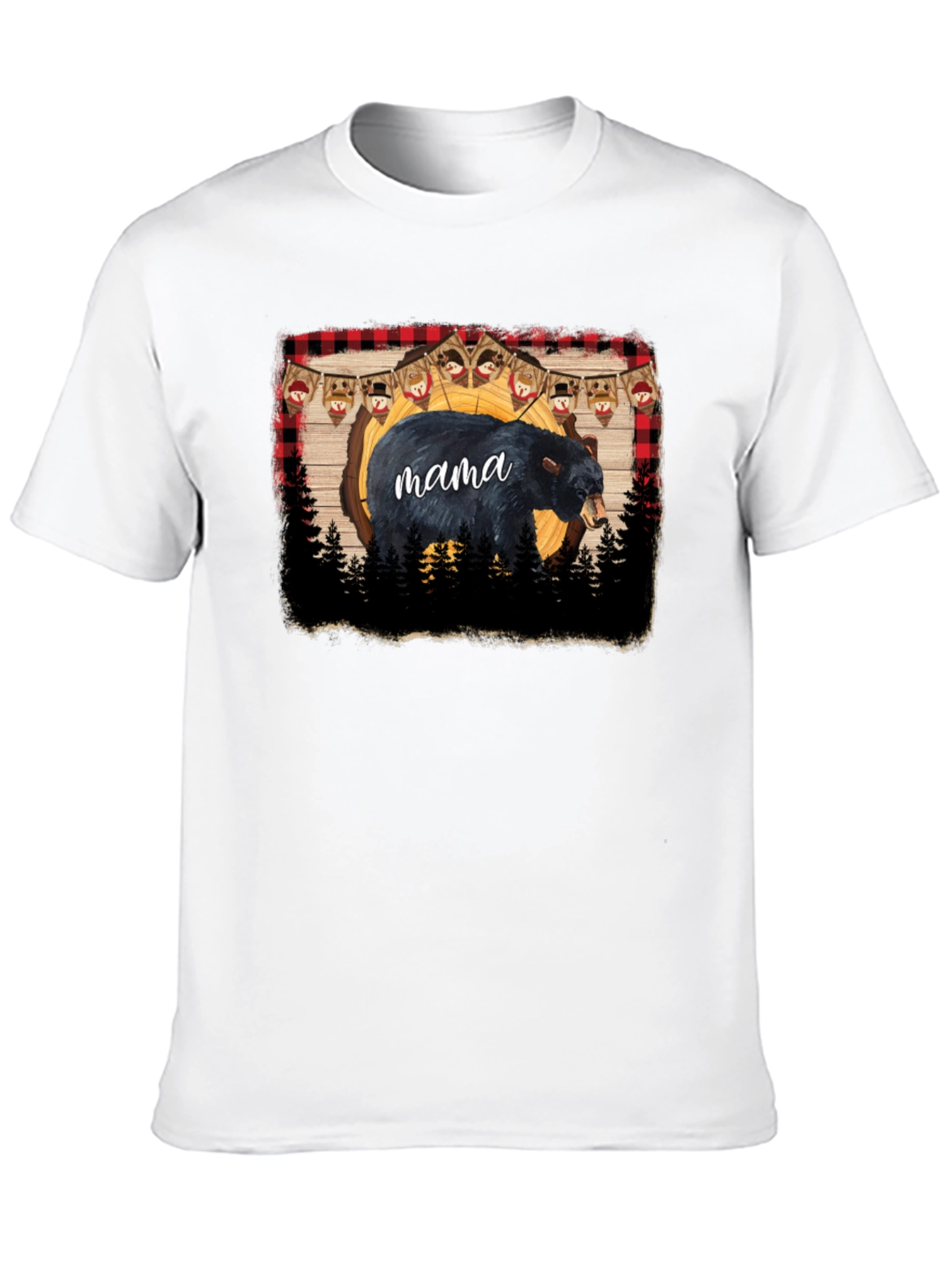 Mama Bear Graphic Tee - Black