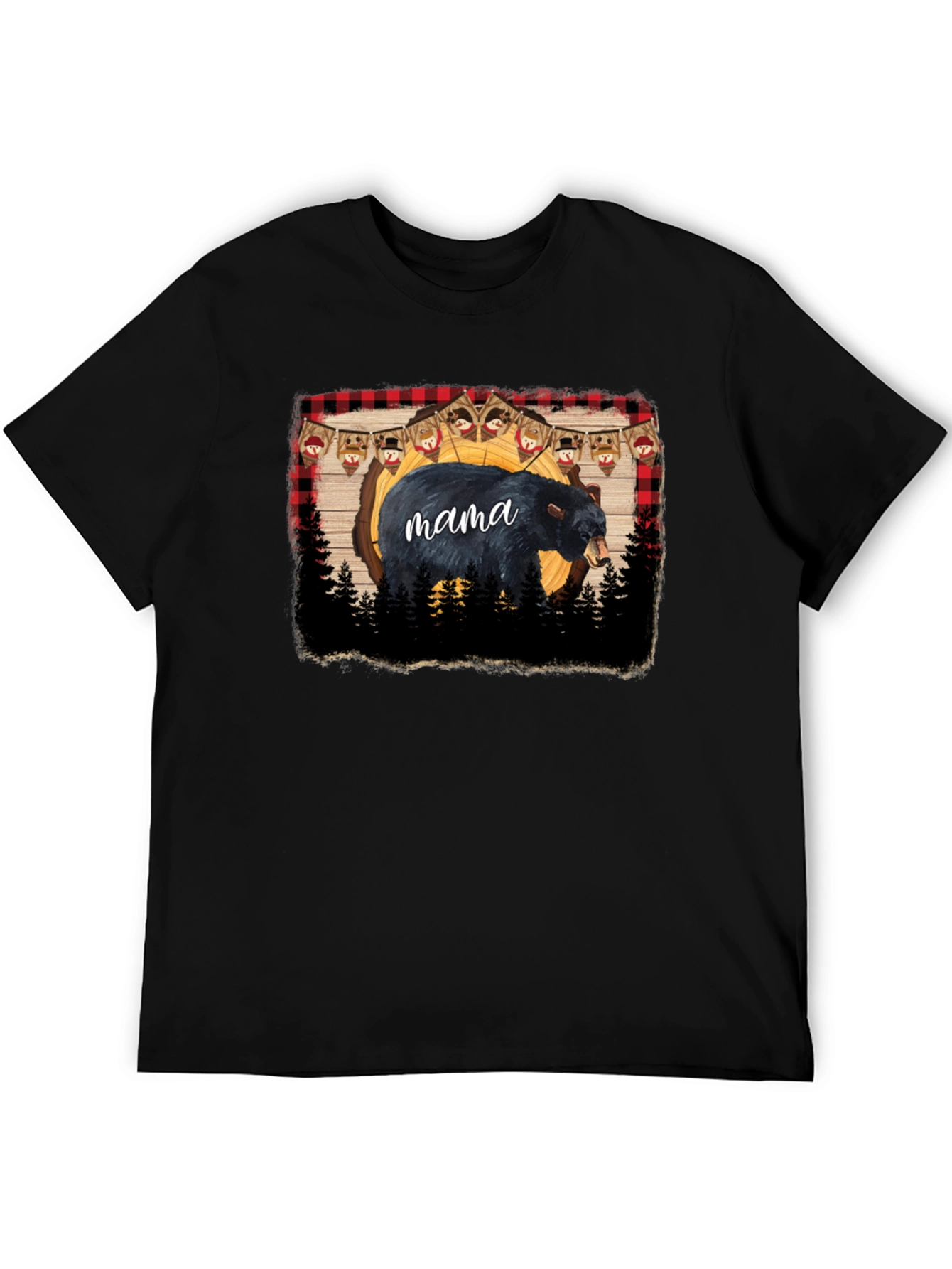 Mama Bear Graphic Tee - Black