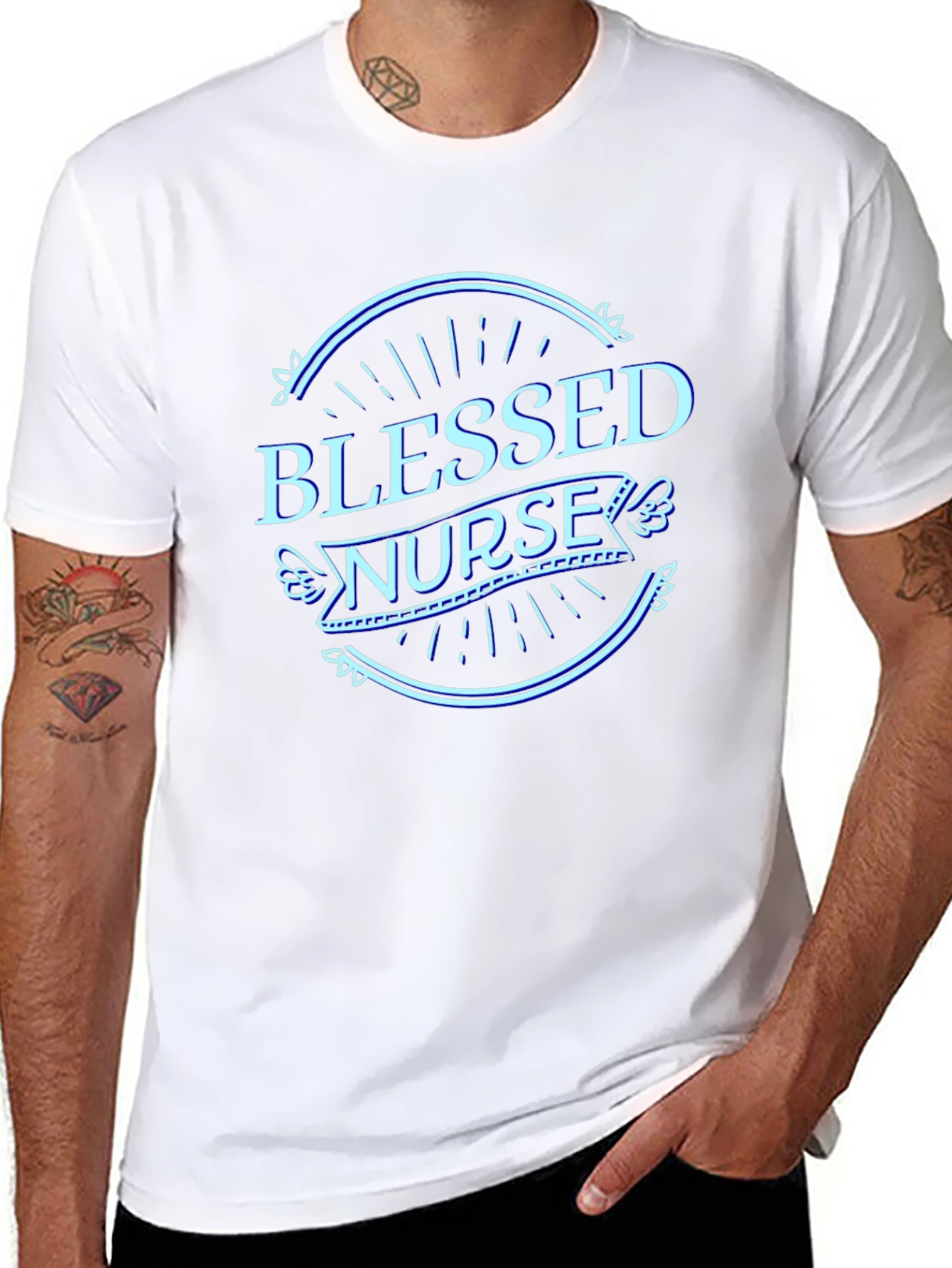 Blessed Nurse Graphic Tee - Unisex Short Sleeve