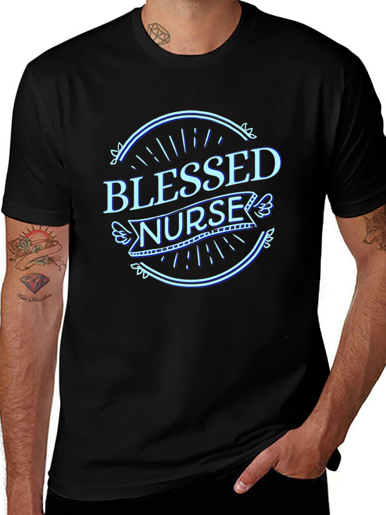 Blessed Nurse Graphic Tee - Unisex Short Sleeve