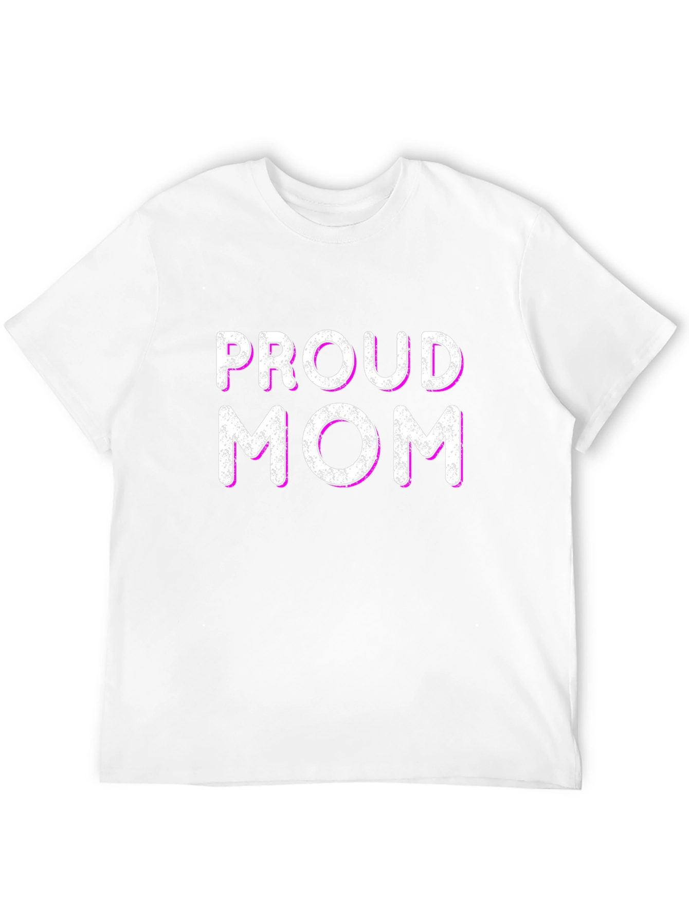 Proud Mom Graphic T-Shirt - Black Cotton Blend