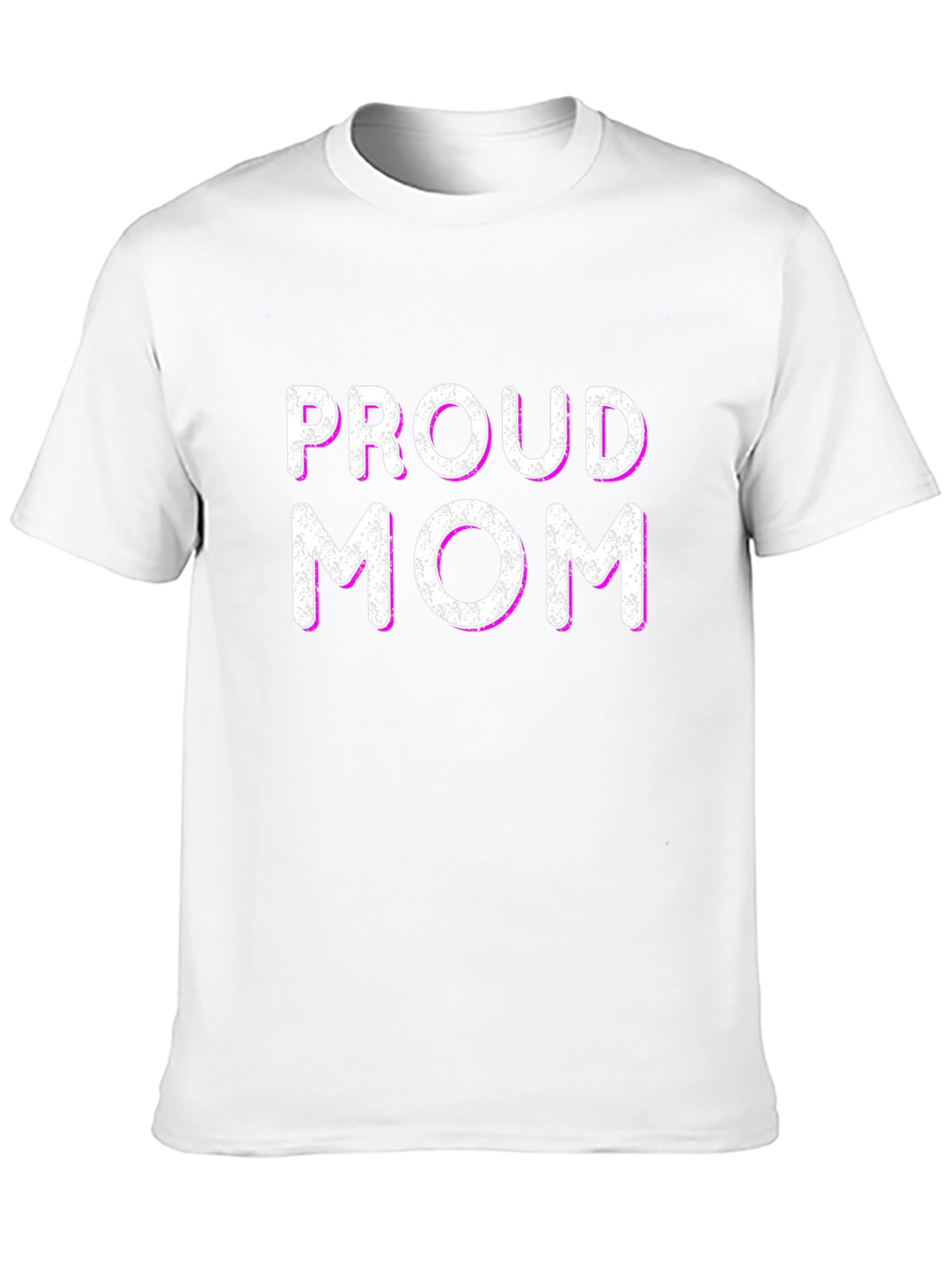 Proud Mom Graphic T-Shirt - Black Cotton Blend