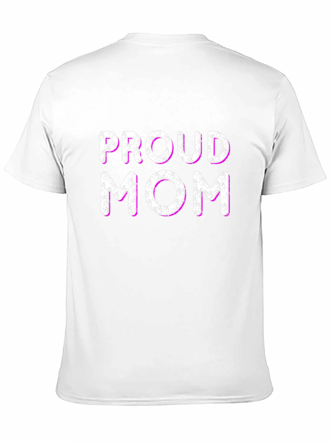 Proud Mom Graphic T-Shirt - Black Cotton Blend