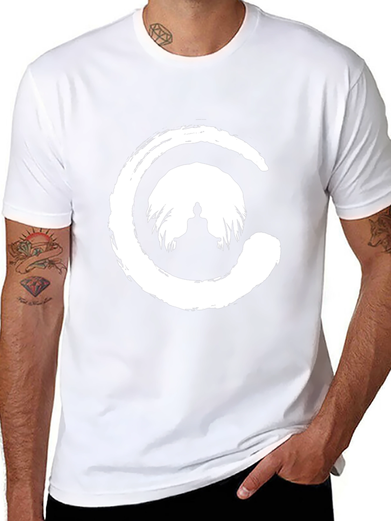 Zen Circle T-Shirt - Black - Meditation