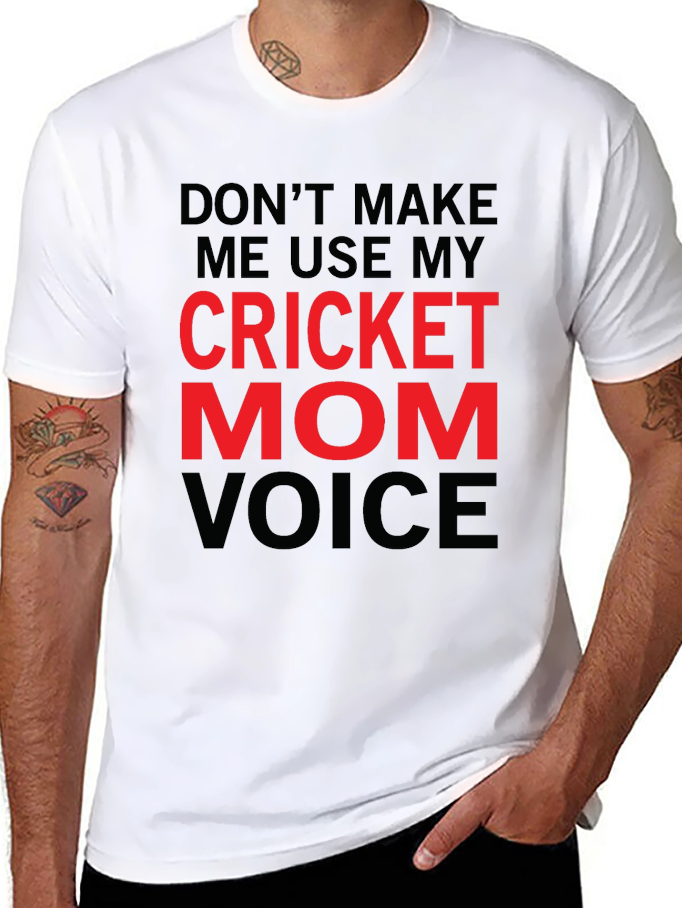 Cricket Mom Voice T-Shirt - Funny Novelty Tee