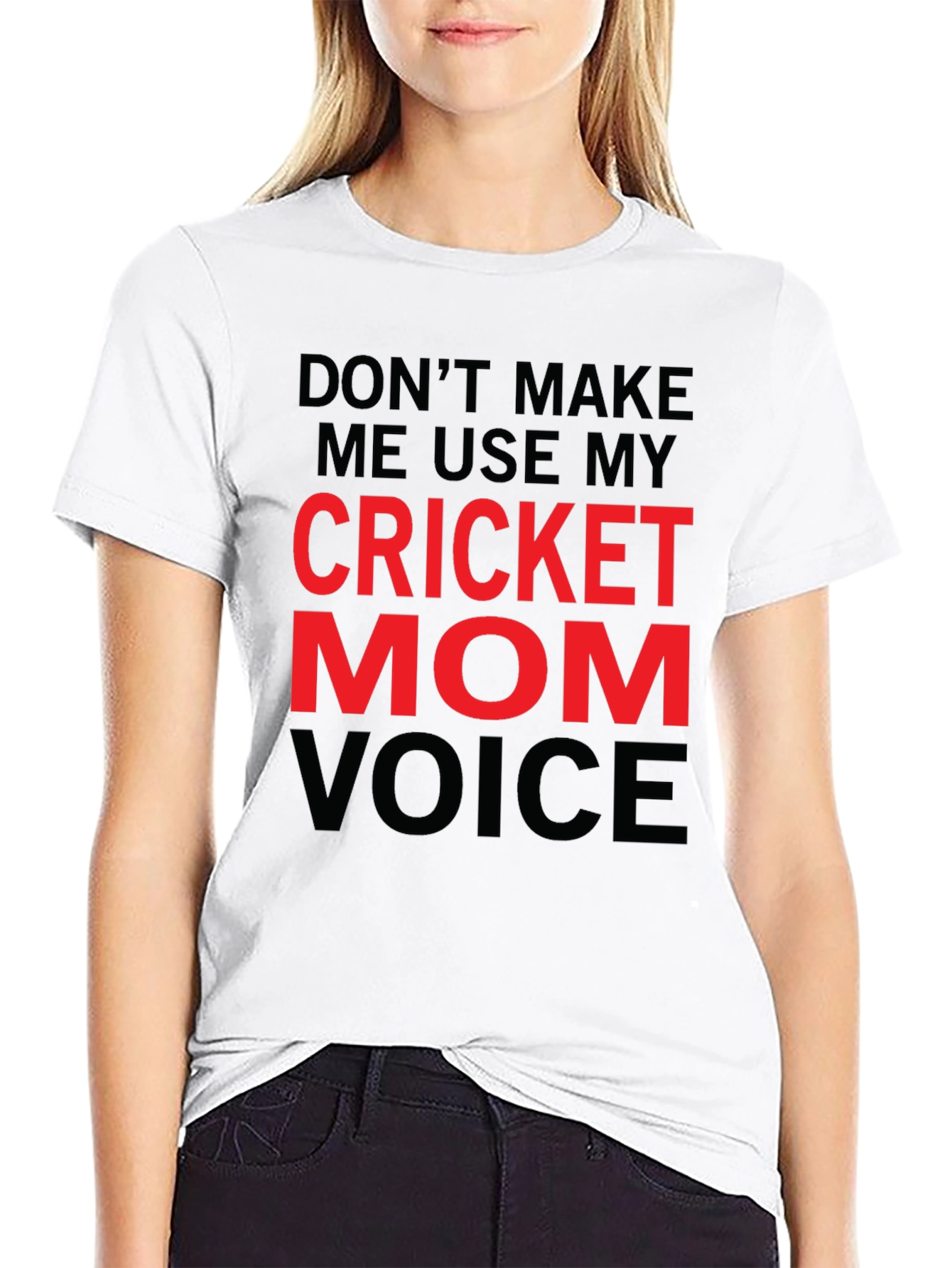 Cricket Mom Voice T-Shirt - Funny Novelty Tee