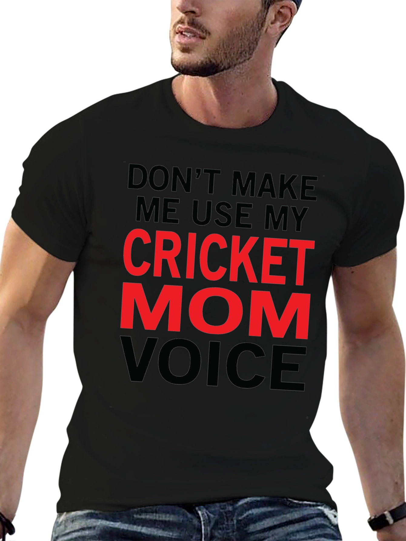 Cricket Mom Voice T-Shirt - Funny Novelty Tee