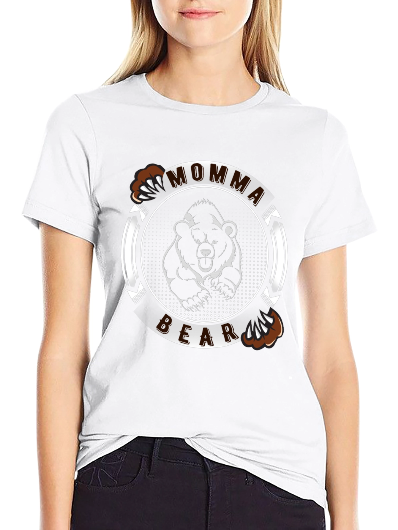 Momma Bear Graphic Tee - Perfect for Mothers