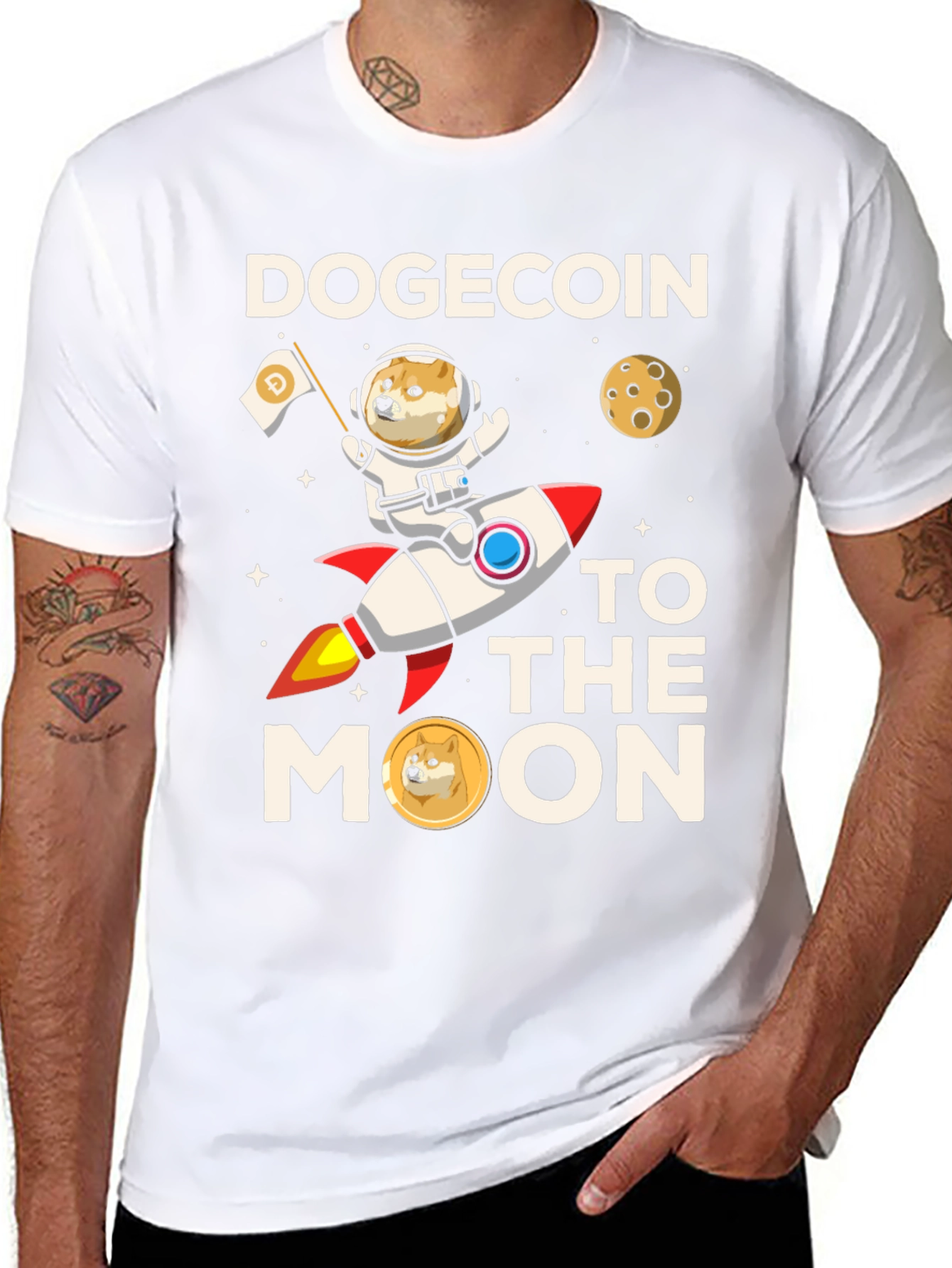 Dogecoin to the Moon T-Shirt
