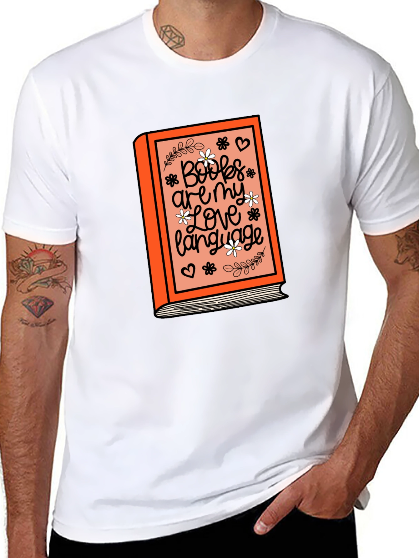 Books Are My Love Language Graphic T-Shirt